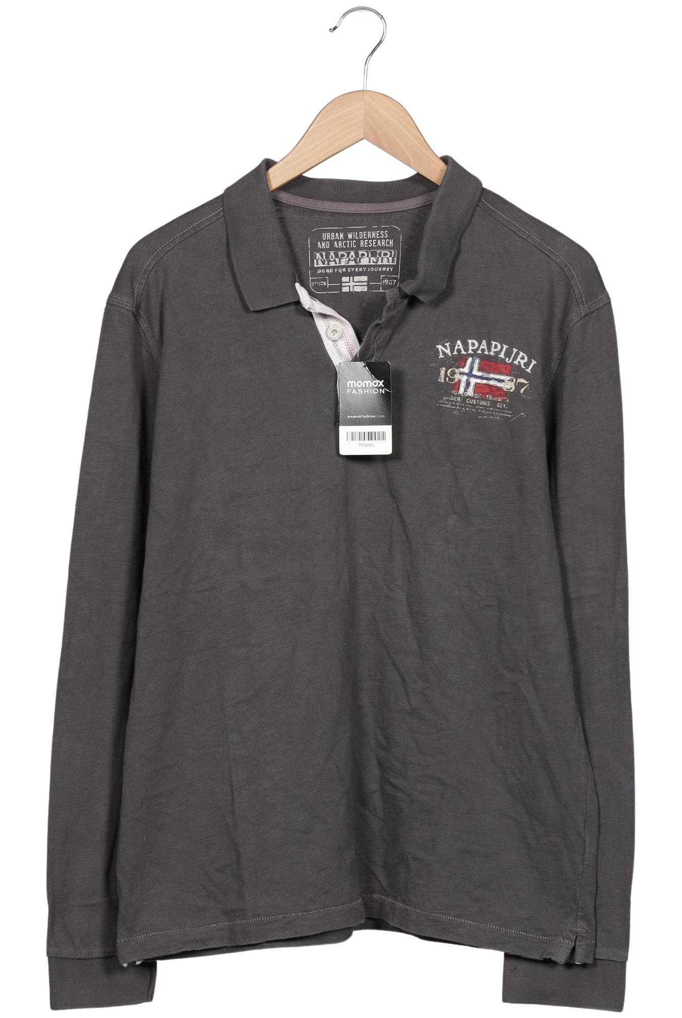 

Napapijri Herren Poloshirt, grau, Gr. 56