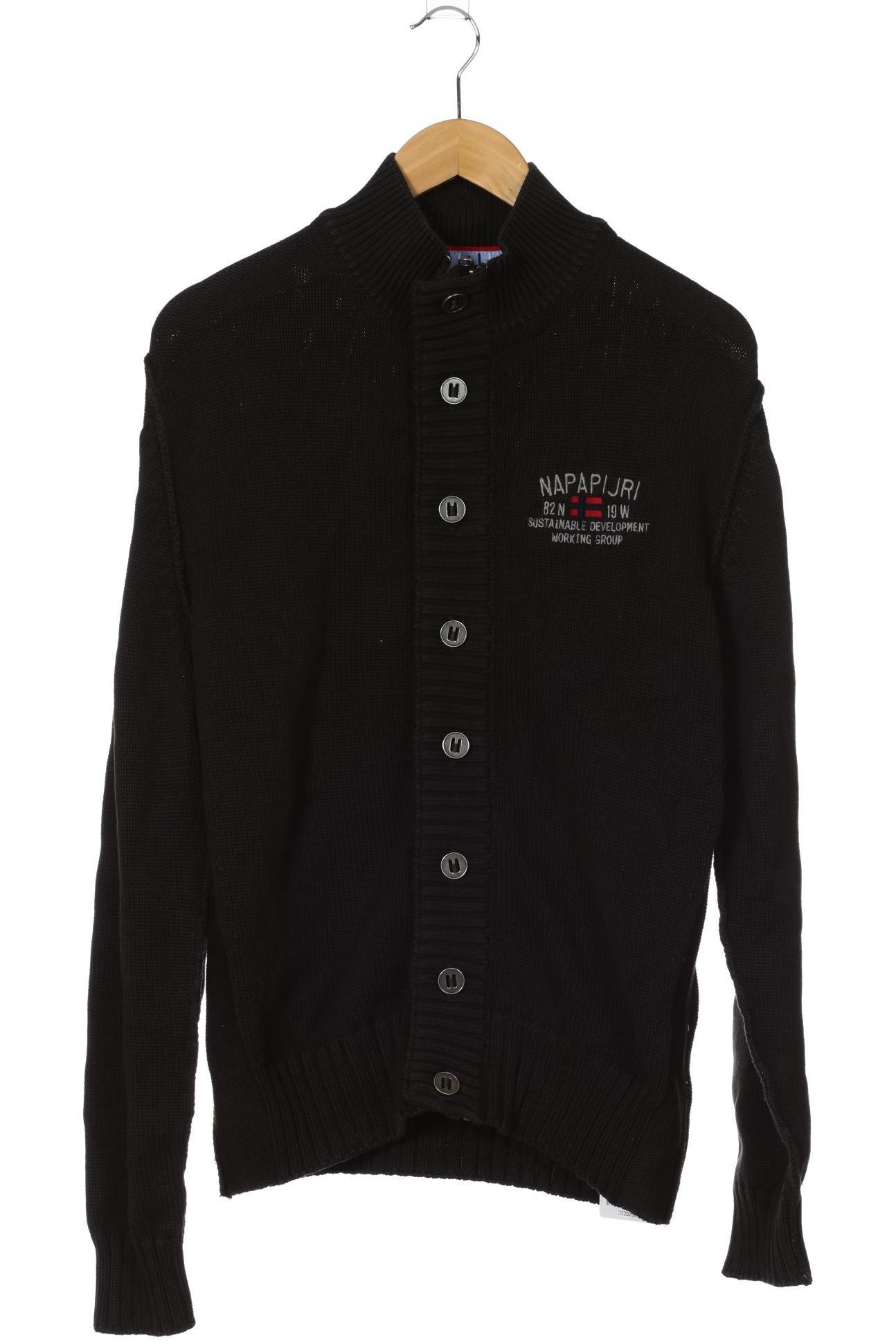 Thumbnail - Napapijri Herren Strickjacke, schwarz, Gr.