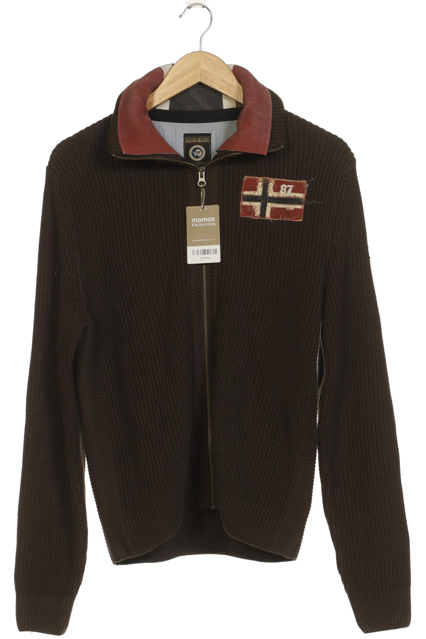 

Napapijri Herren Strickjacke, braun, Gr. 48