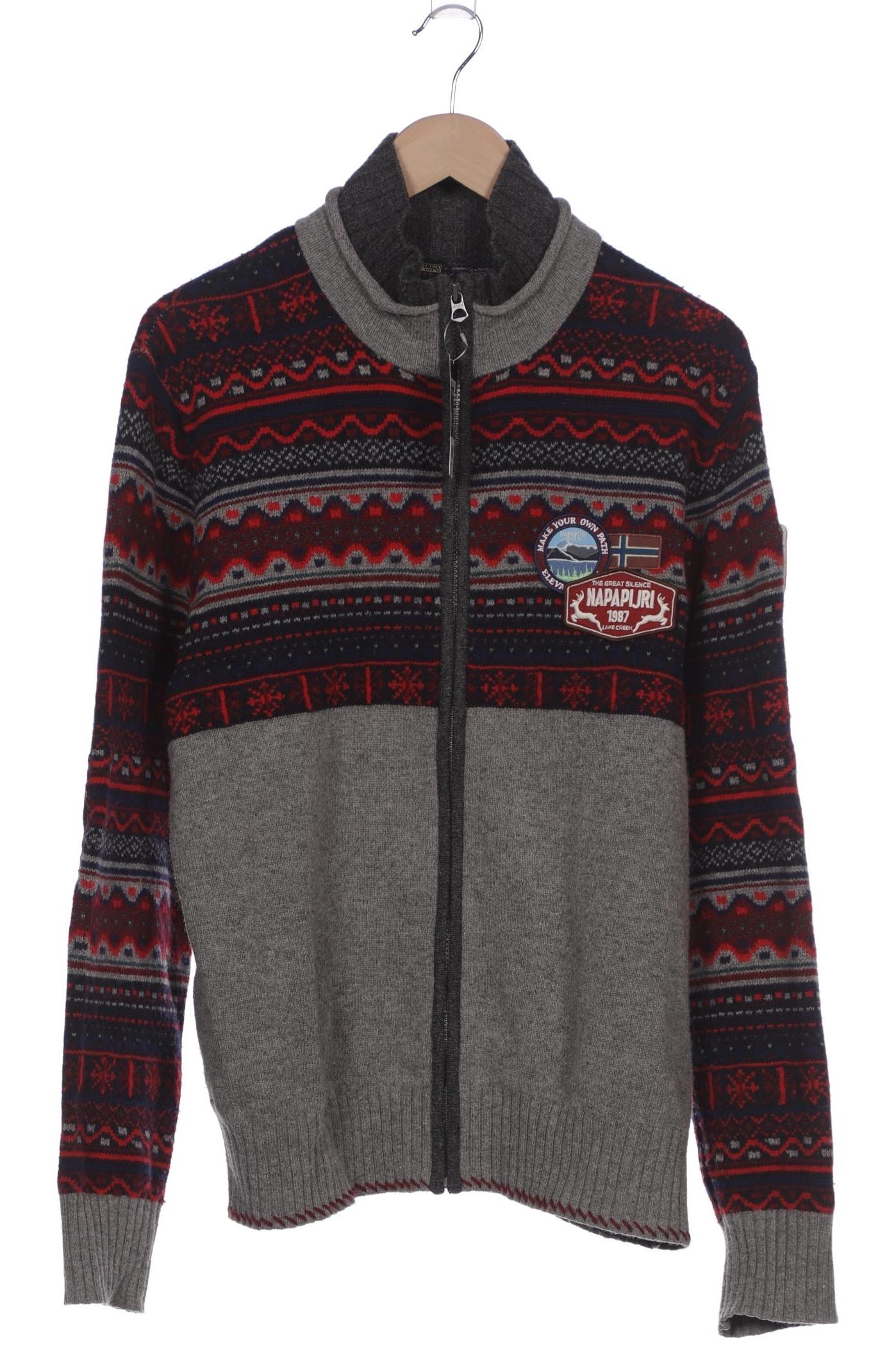 

Napapijri Herren Strickjacke, grau, Gr. 54