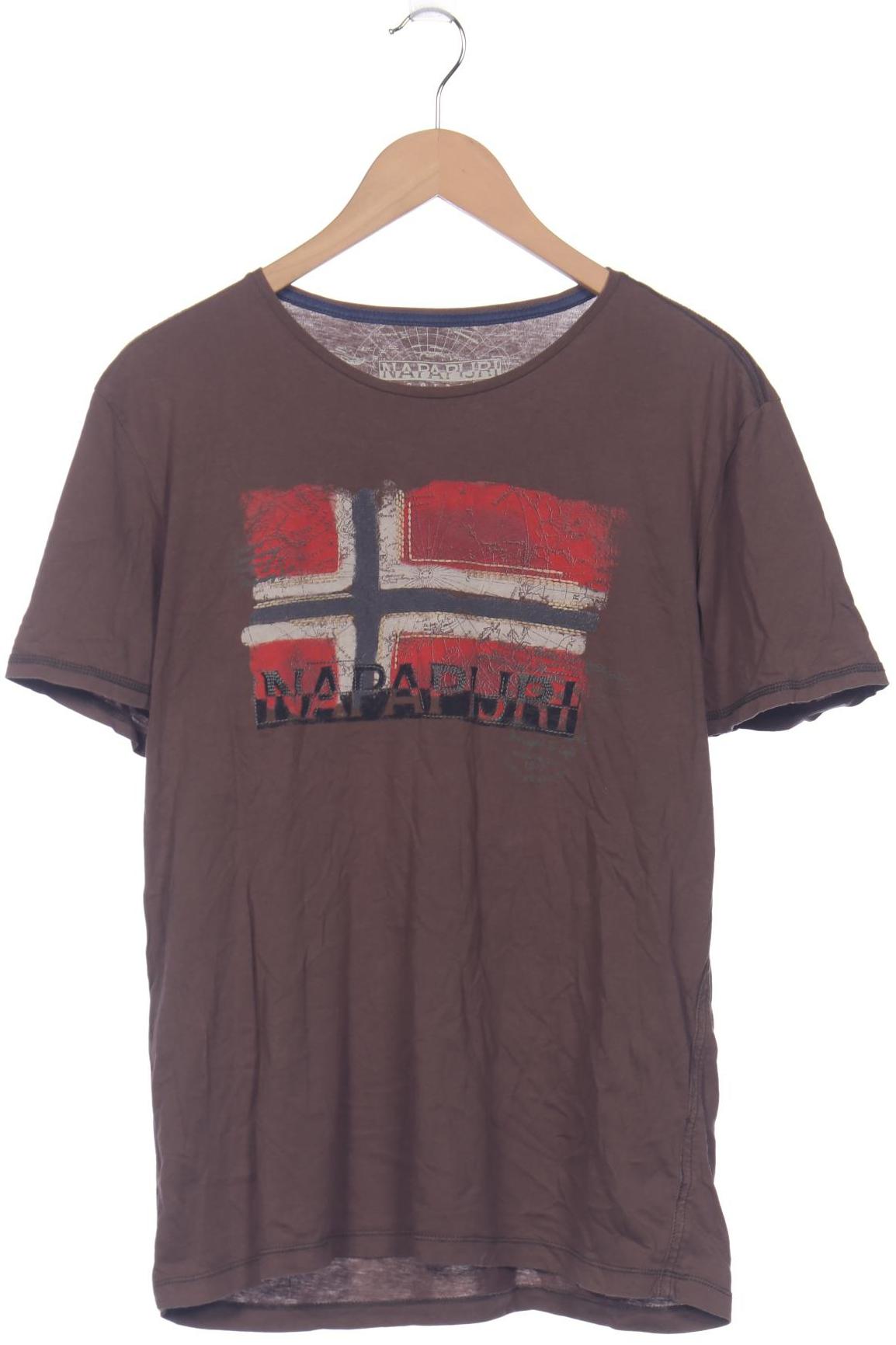 

Napapijri Herren T-Shirt, braun, Gr. 52