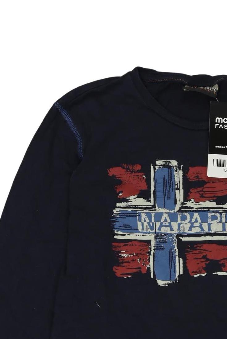 Thumbnail - Napapijri Jungen Langarmshirt, marineblau, Gr. 152