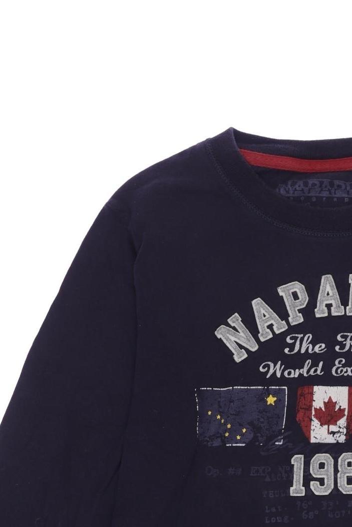 Thumbnail - Napapijri Jungen Langarmshirt, marineblau, Gr. 140