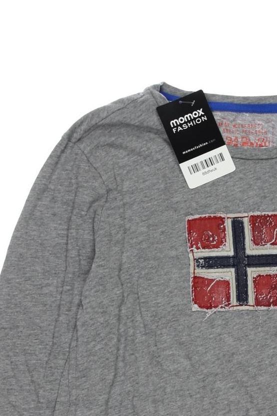 Thumbnail - Napapijri Jungen Langarmshirt, grau, Gr. 12