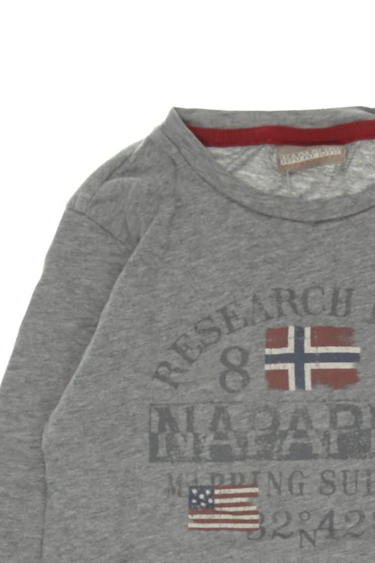 Thumbnail - Napapijri Jungen Langarmshirt, grau, Gr. 116