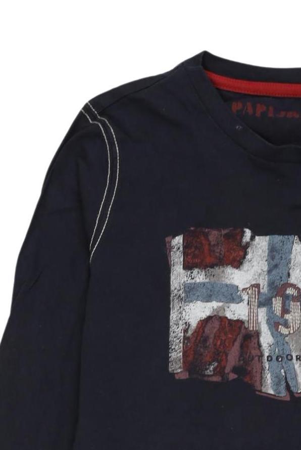 Thumbnail - Napapijri Jungen Langarmshirt, marineblau, Gr. 152