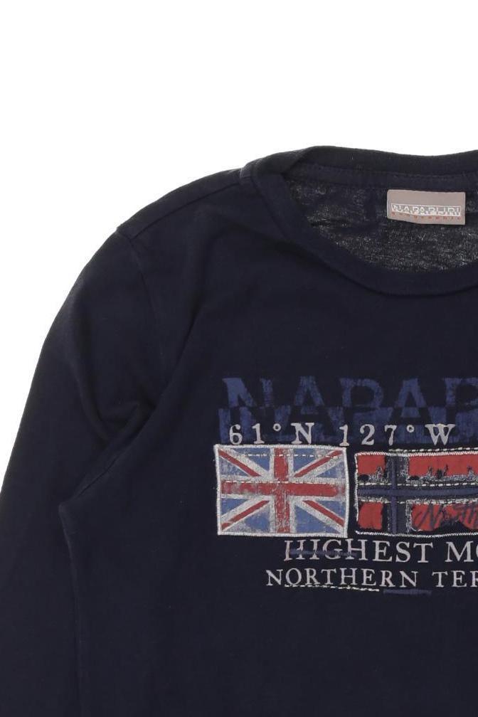 Thumbnail - Napapijri Jungen Langarmshirt, blau, Gr. 128