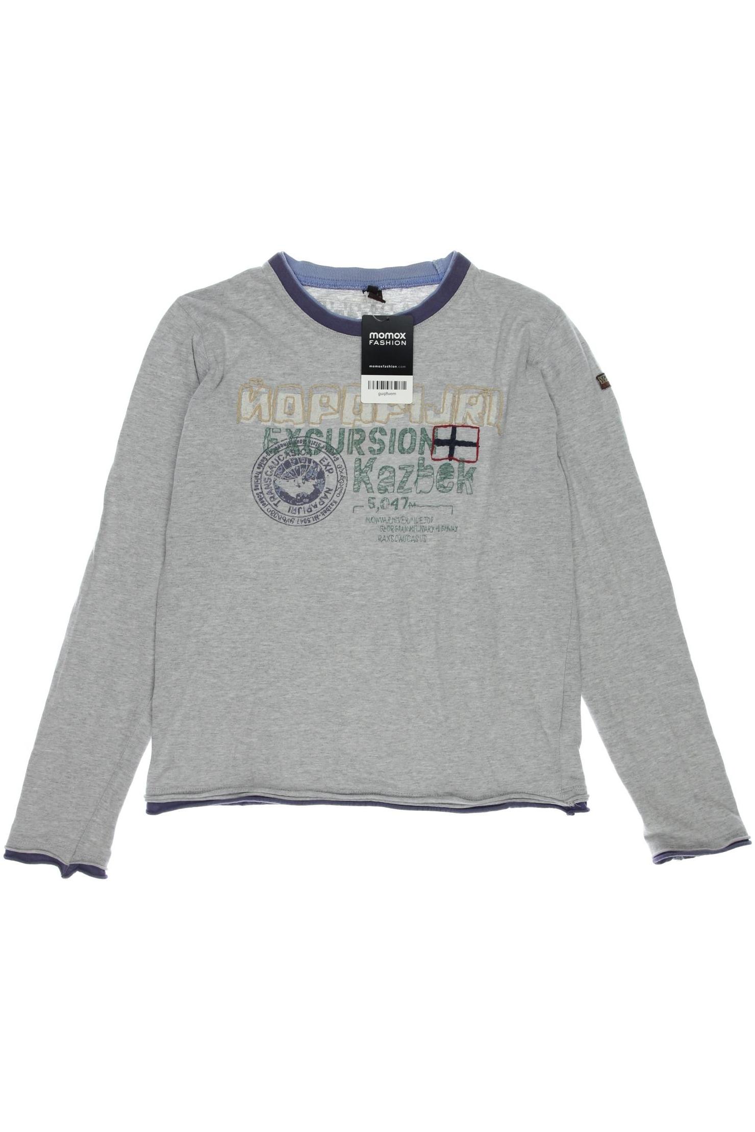 

Napapijri Herren Langarmshirt, grau, Gr. 12