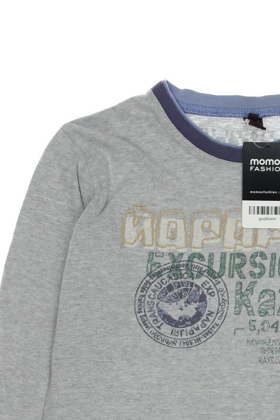 Thumbnail - Napapijri Jungen Langarmshirt, grau, Gr. 12