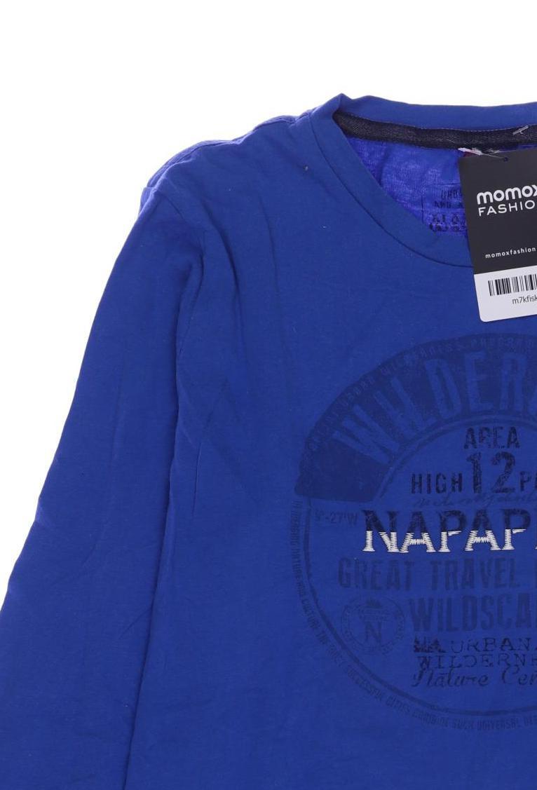 Thumbnail - Napapijri Jungen Langarmshirt, blau, Gr. 170