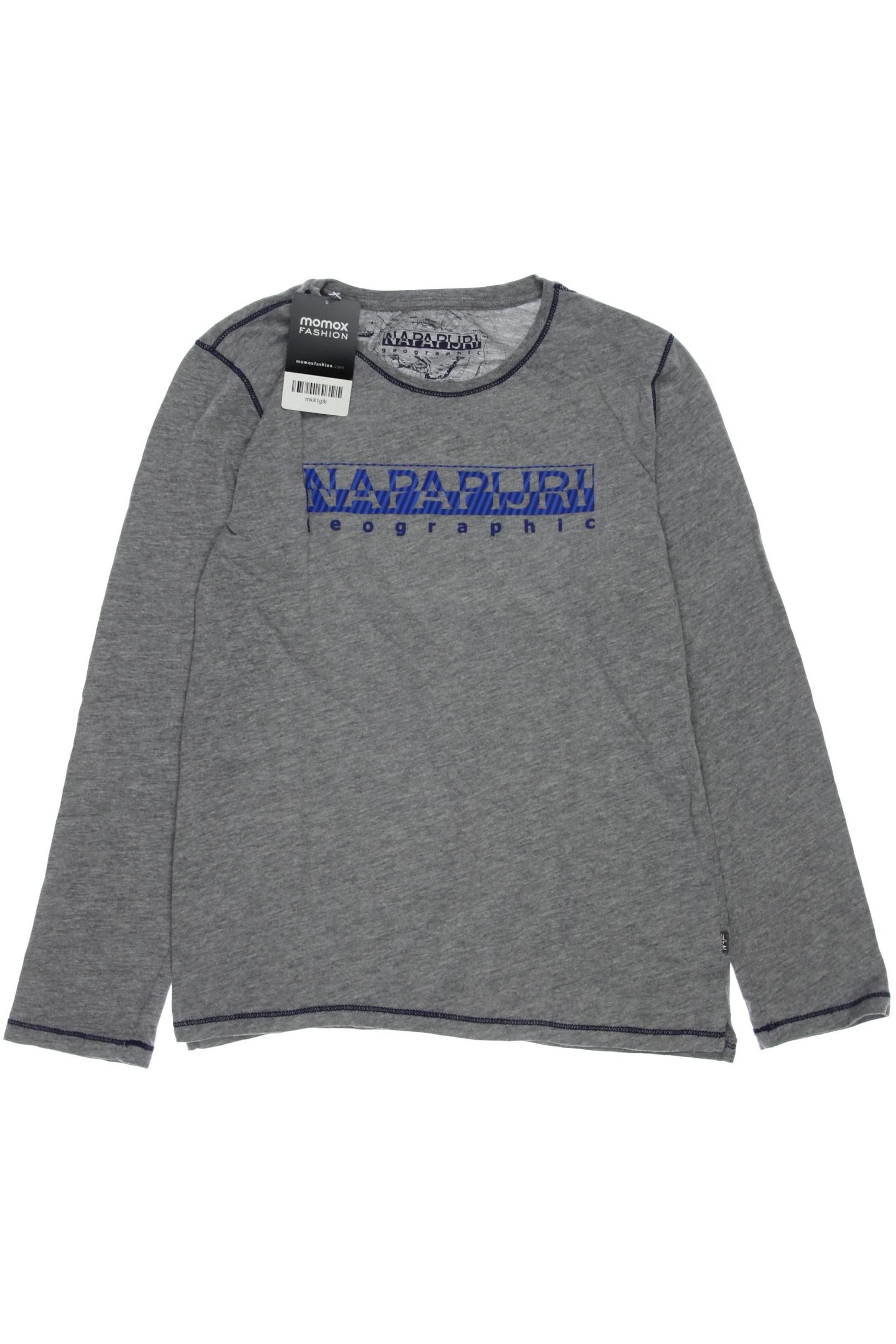 

Napapijri Herren Langarmshirt, grau, Gr. 152
