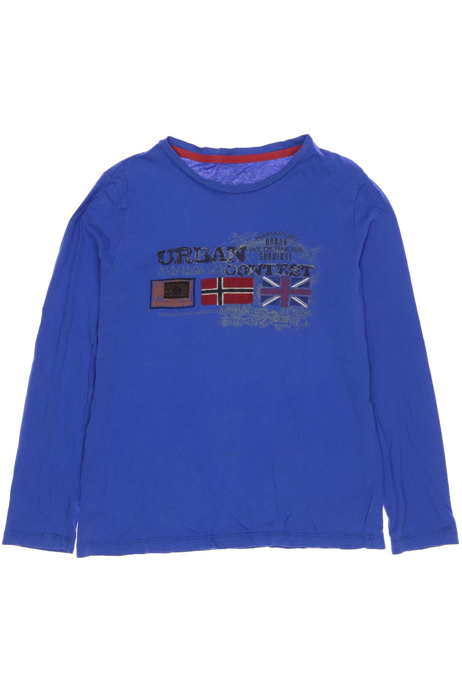

Napapijri Herren Langarmshirt, blau, Gr. 116