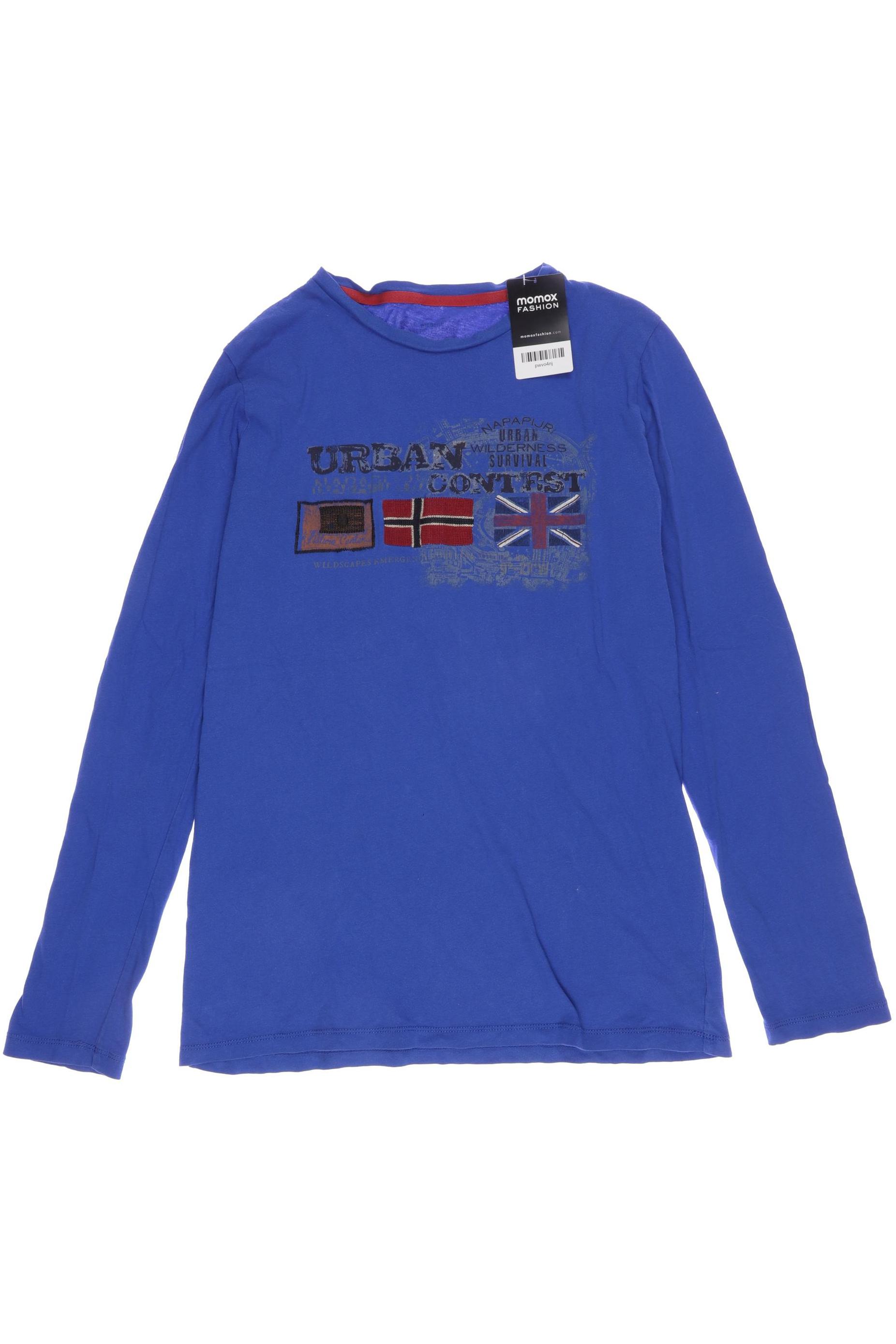 

Napapijri Herren Langarmshirt, blau, Gr. 170