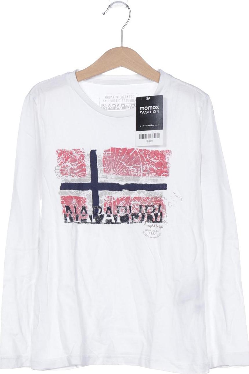 

Napapijri Herren Langarmshirt, weiß, Gr. 8