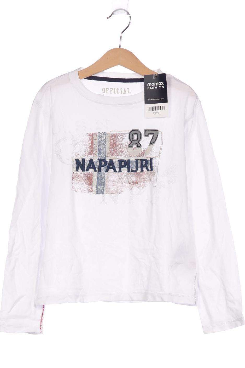 

Napapijri Herren Langarmshirt, weiß, Gr. 8
