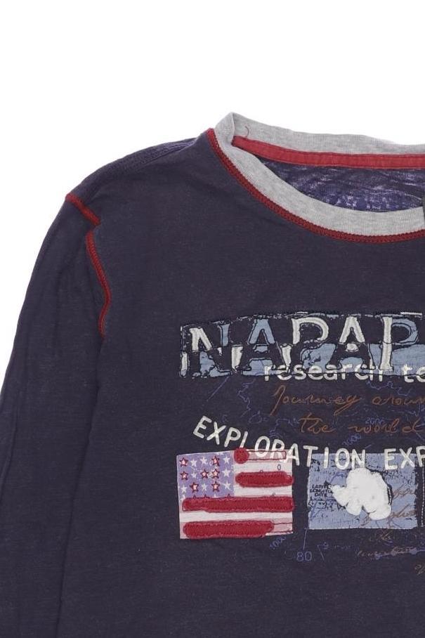 Thumbnail - Napapijri Jungen Langarmshirt, marineblau, Gr. 152