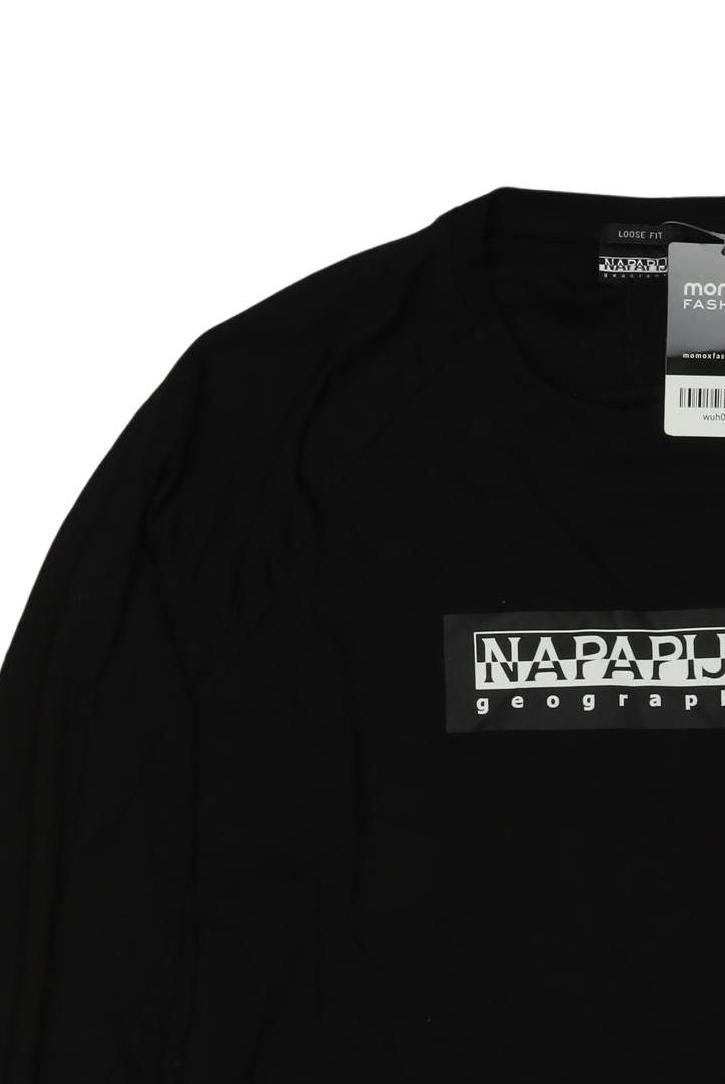 Thumbnail - Napapijri Jungen Langarmshirt, schwarz, Gr. 122