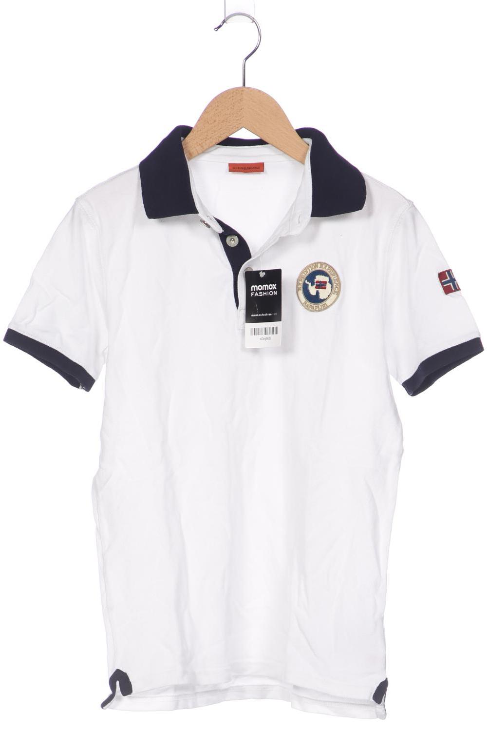 

Napapijri Herren Poloshirt, weiß, Gr. 14