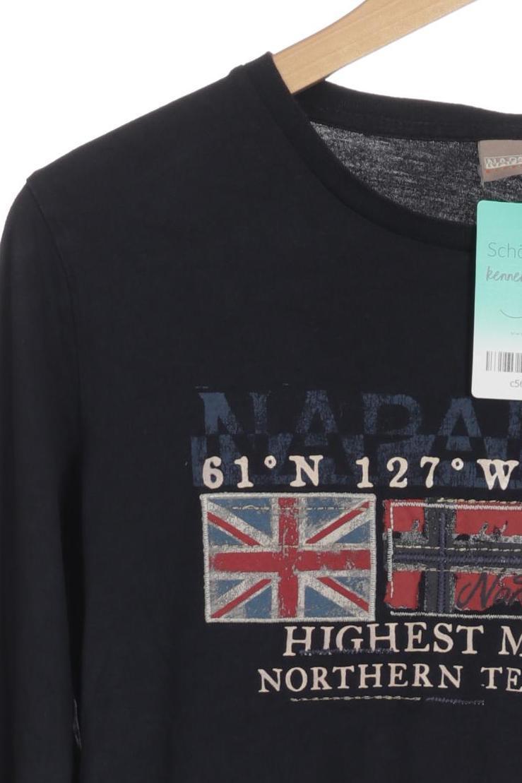 Thumbnail - Napapijri Jungen Langarmshirt, blau, Gr. 170