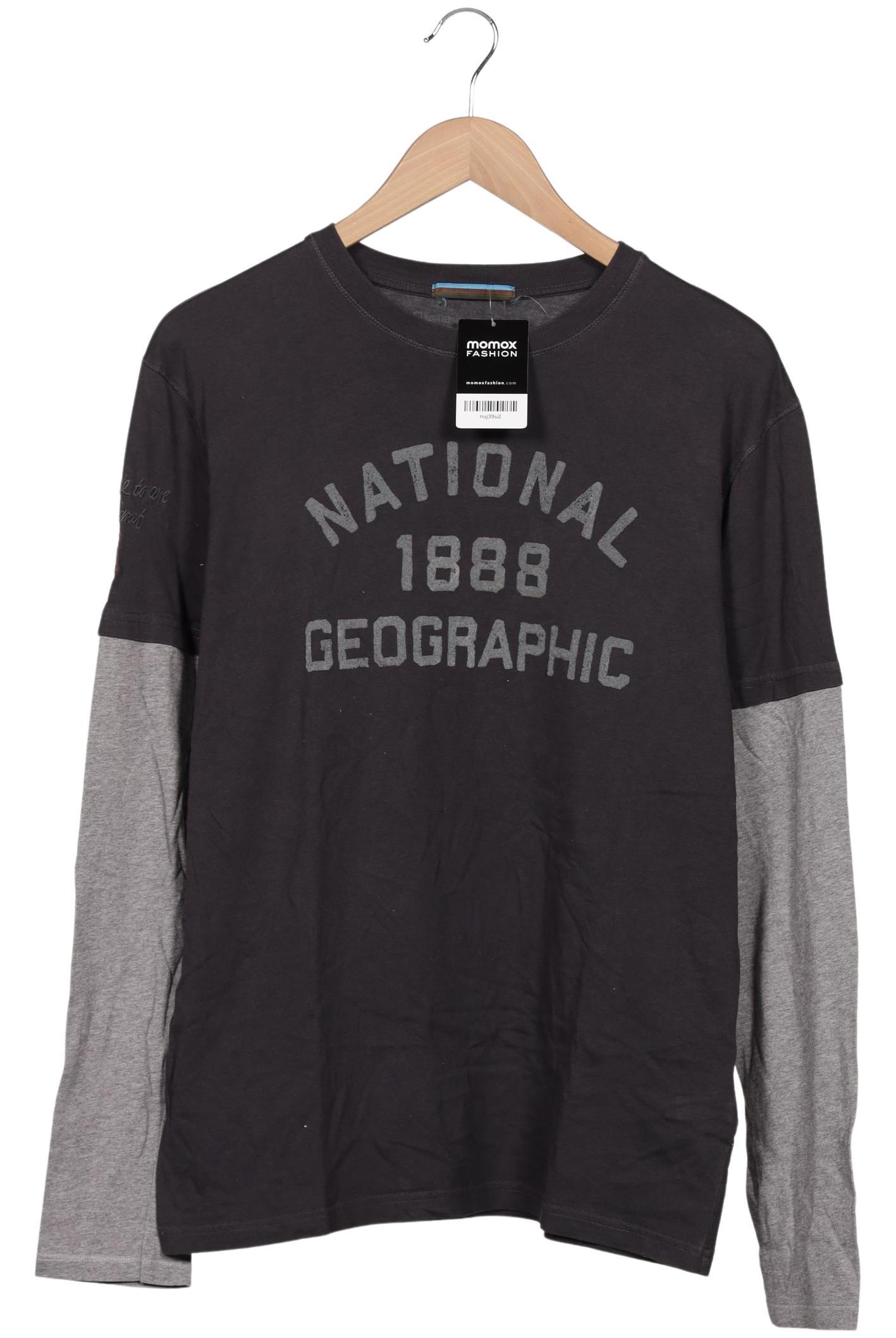 Thumbnail - National Geographic Herren Langarmshirt, grau, Gr. 46