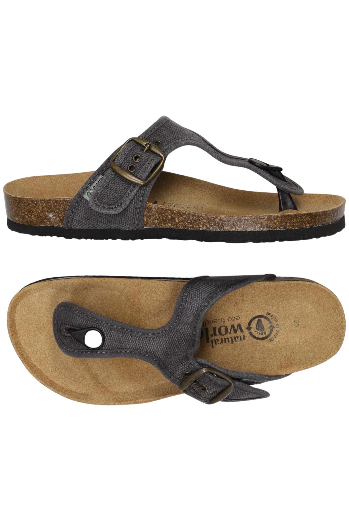 

Natural World Damen Sandale, grau, Gr. 35