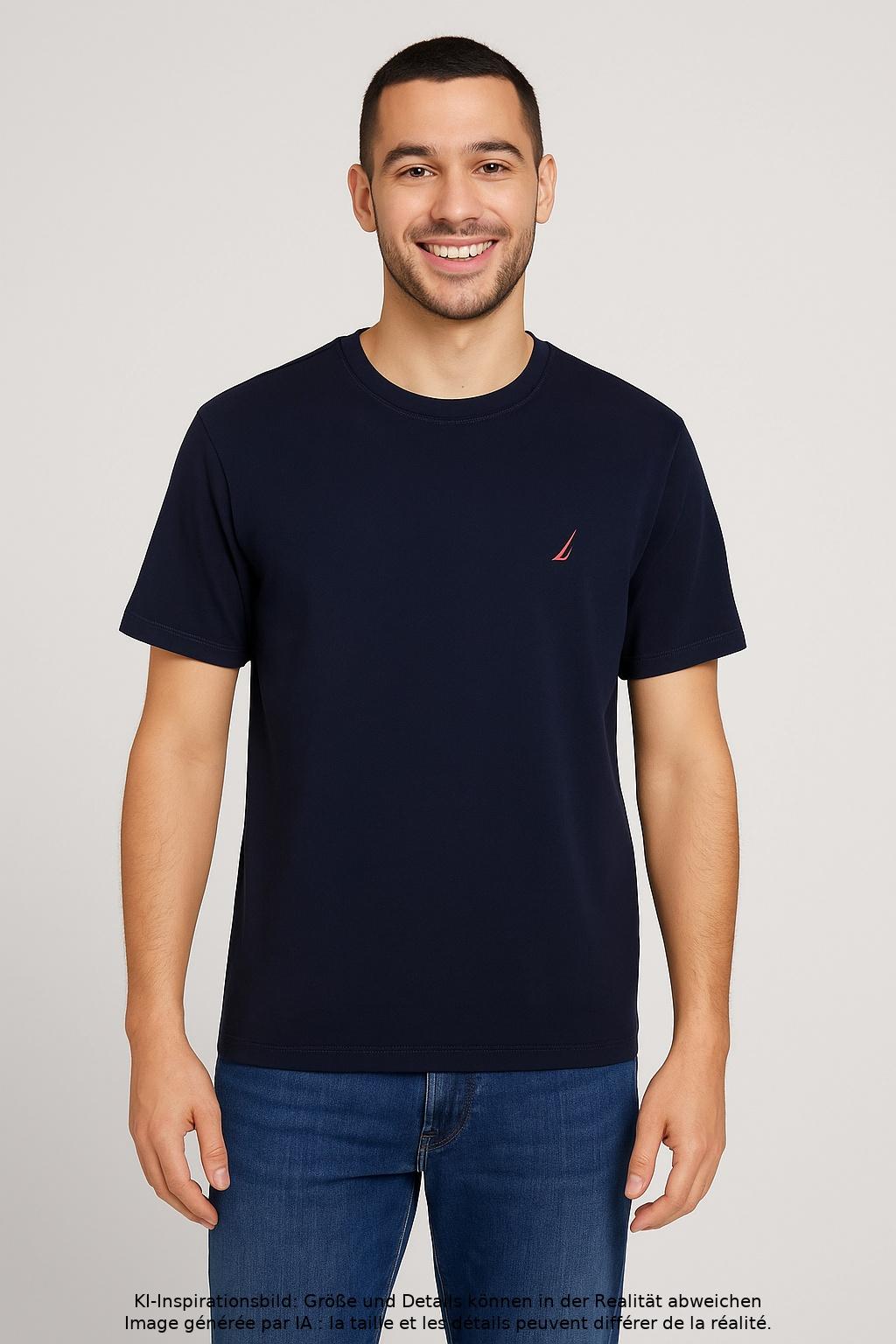 Thumbnail - Nautica Herren T-Shirt, marineblau, Gr. 48