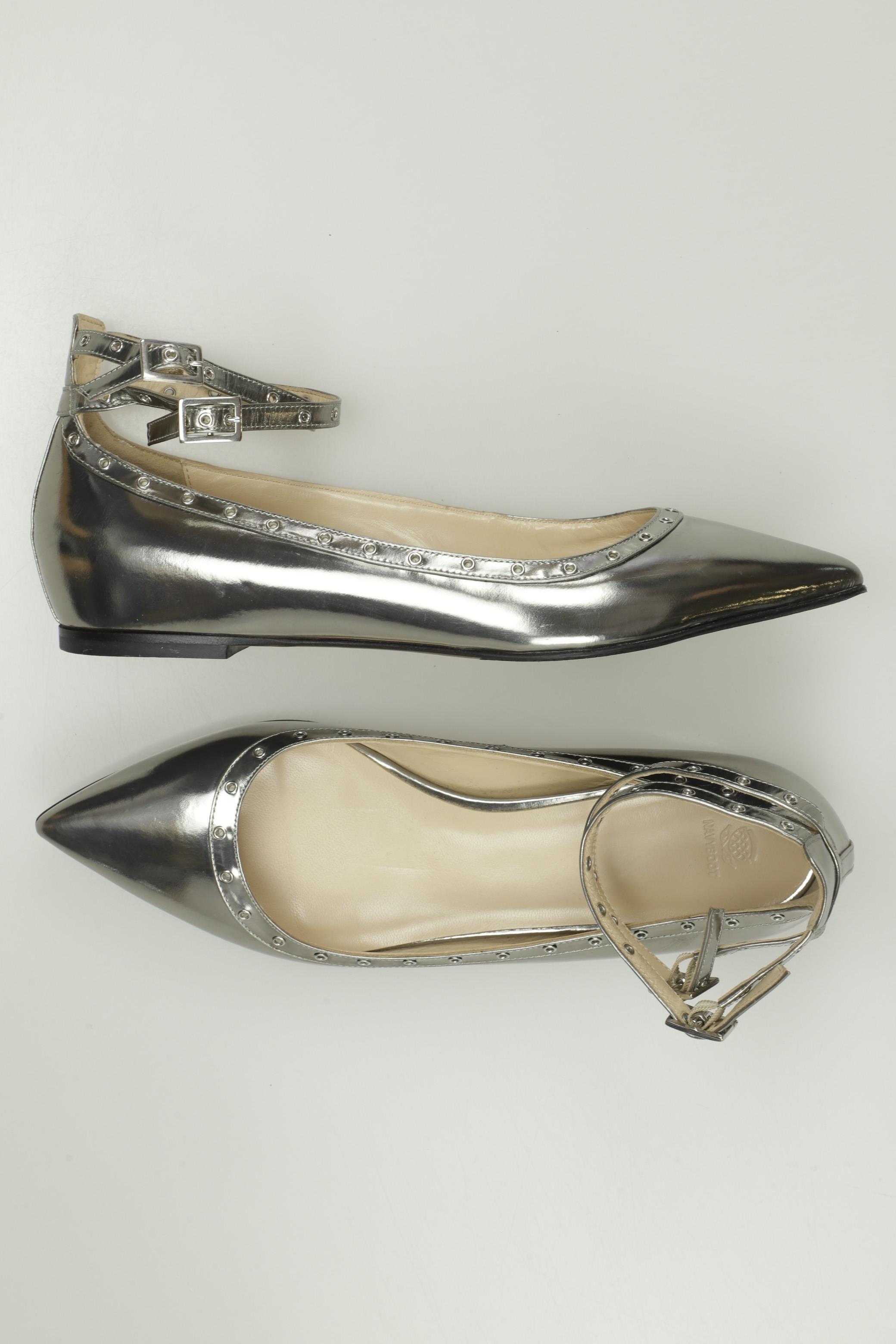 

Navyboot Damen Ballerinas, silber, Gr. 40
