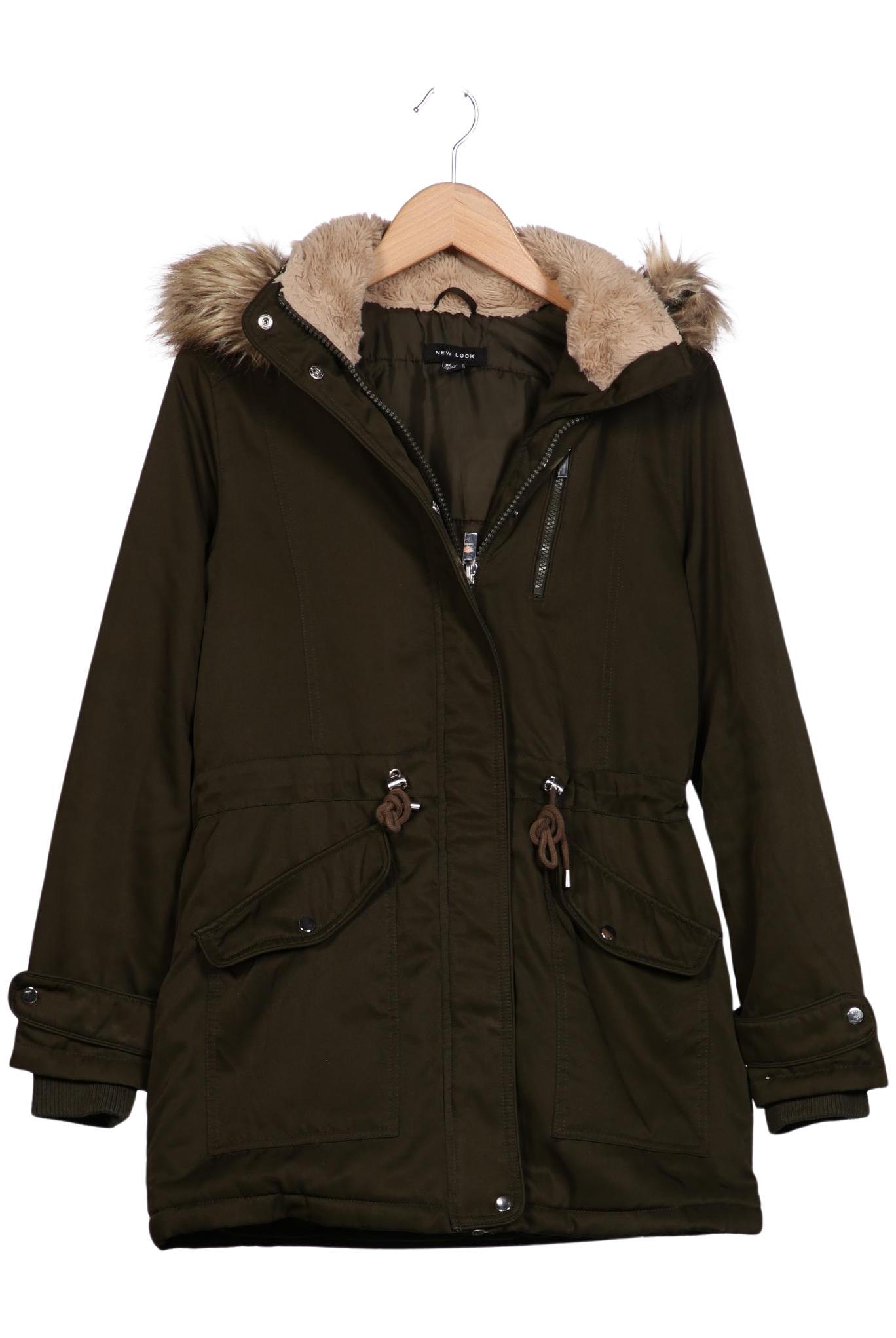 

New Look Damen Mantel, grün, Gr. 36