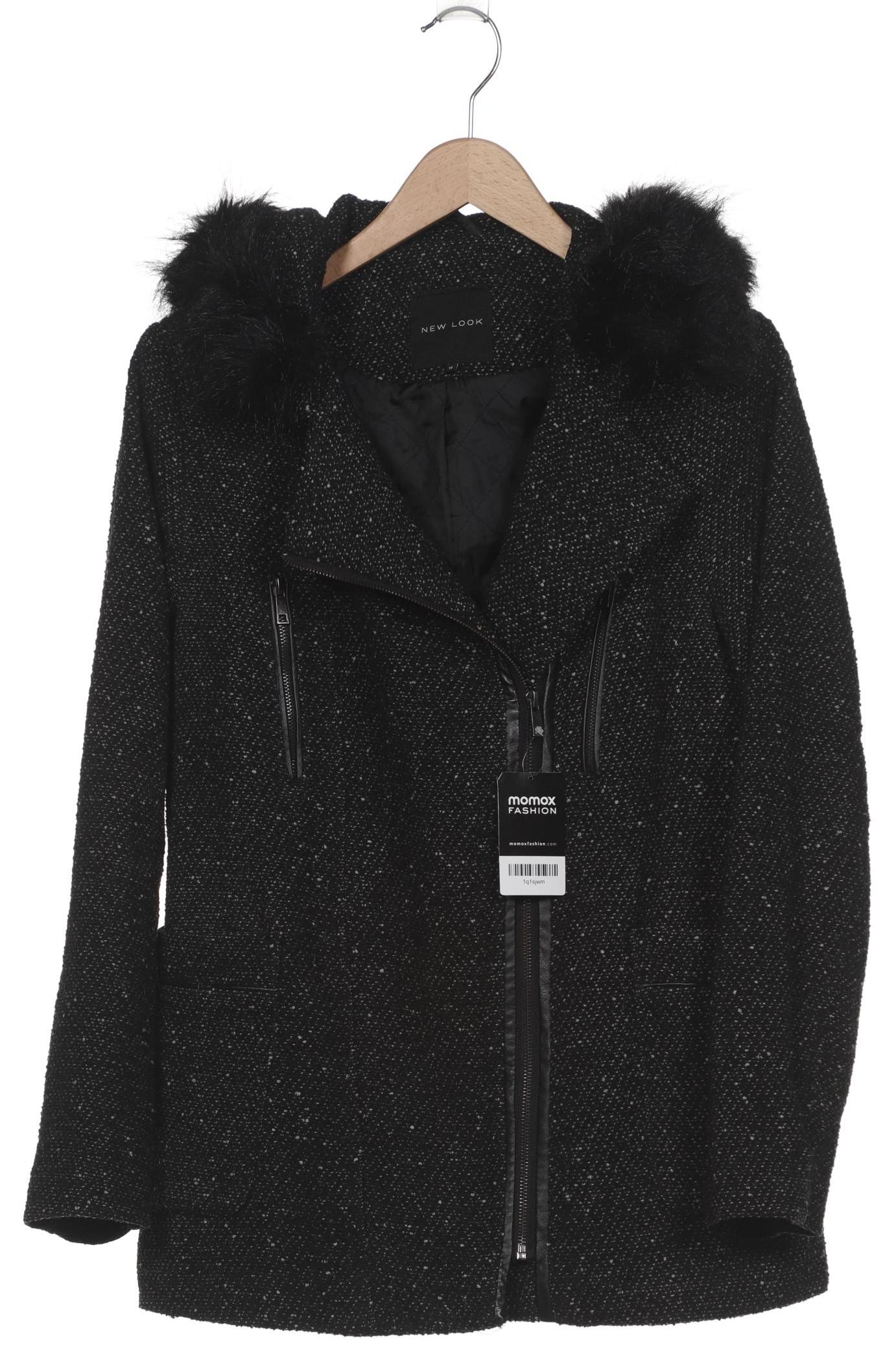 

New Look Damen Mantel, schwarz, Gr. 42