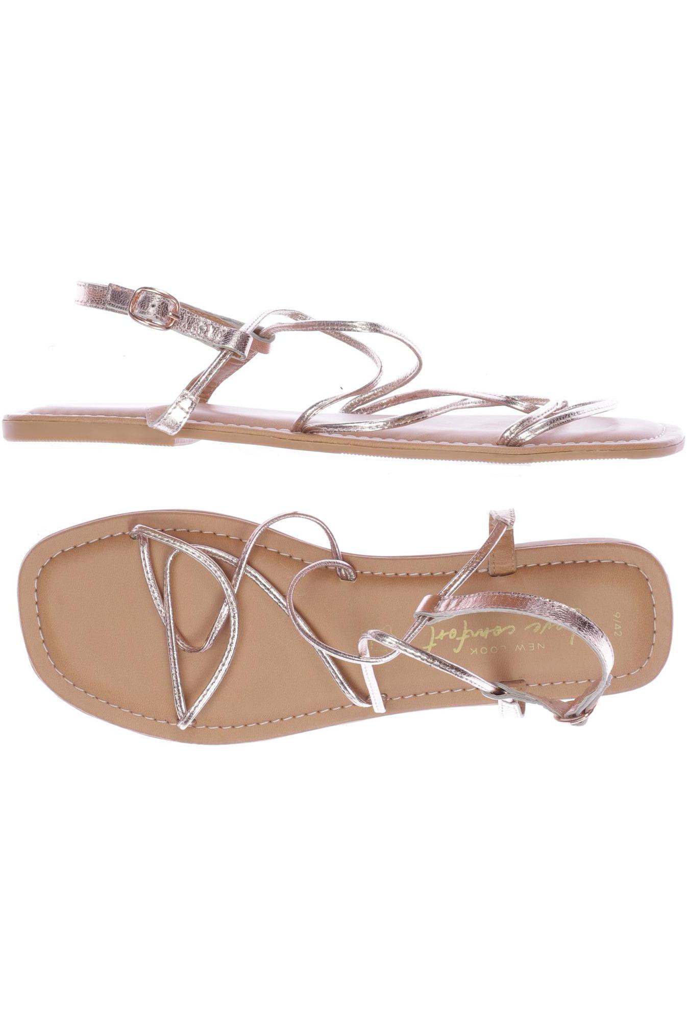 

New Look Damen Sandale, gold, Gr. 42