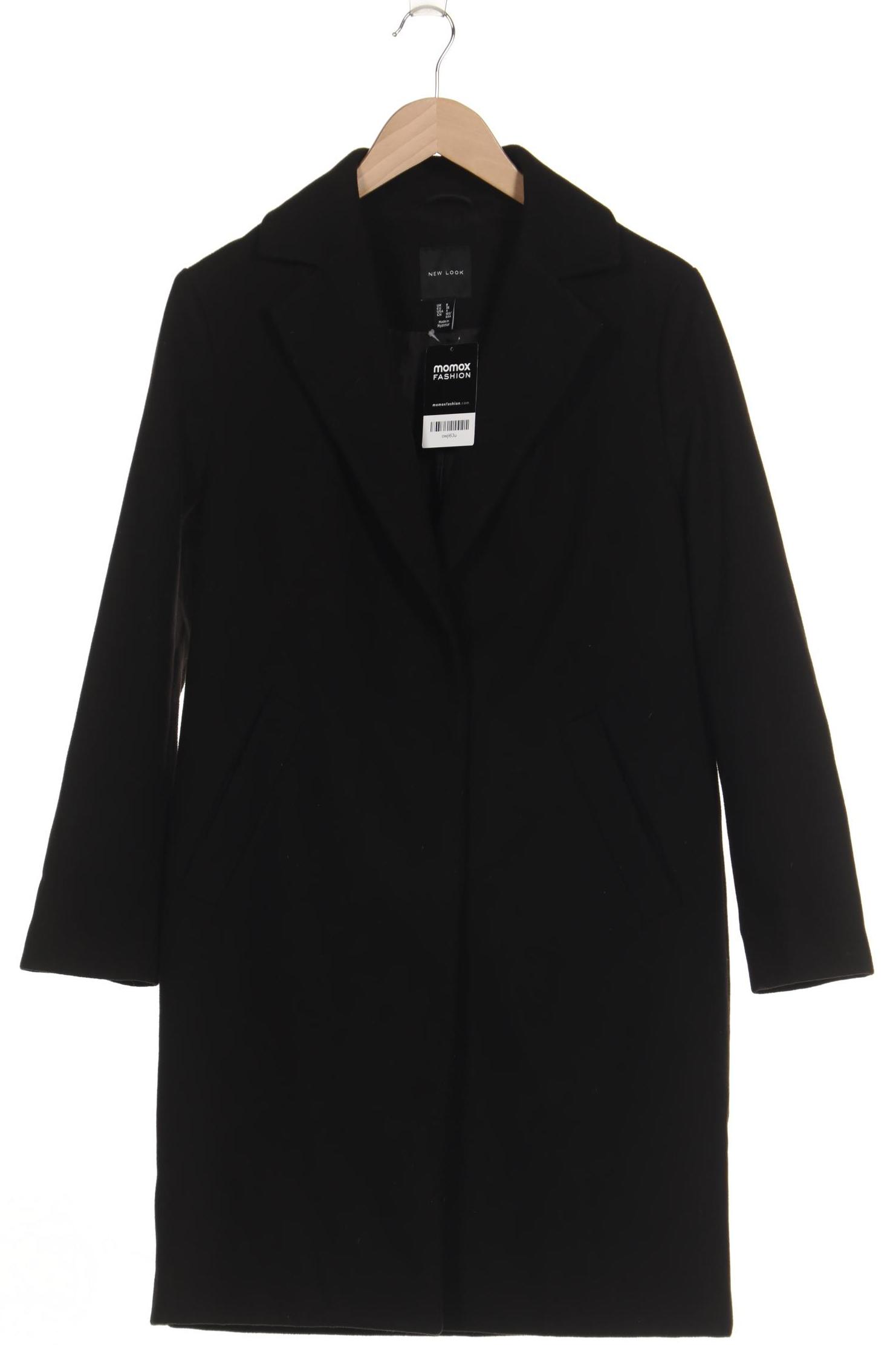 

New Look Damen Mantel, schwarz, Gr. 36