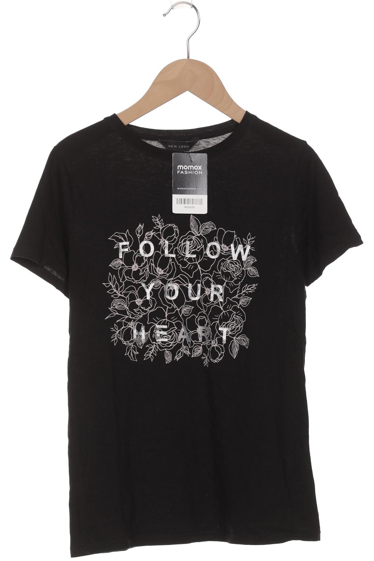 

New Look Damen T-Shirt, schwarz, Gr. 34