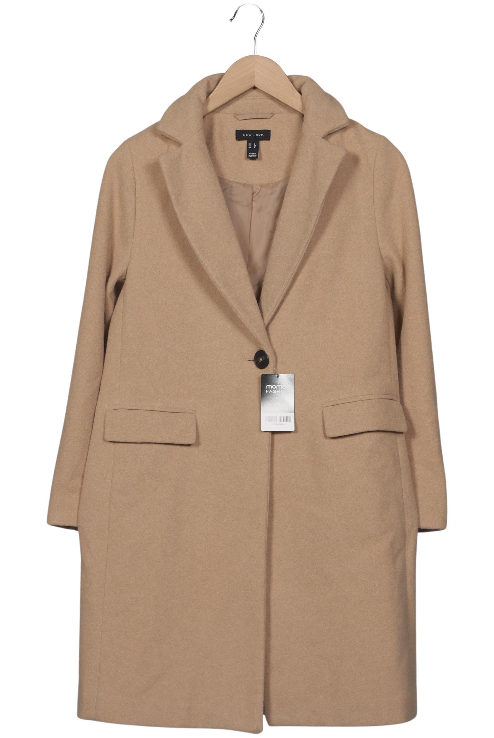 

New Look Damen Mantel, beige, Gr. 36