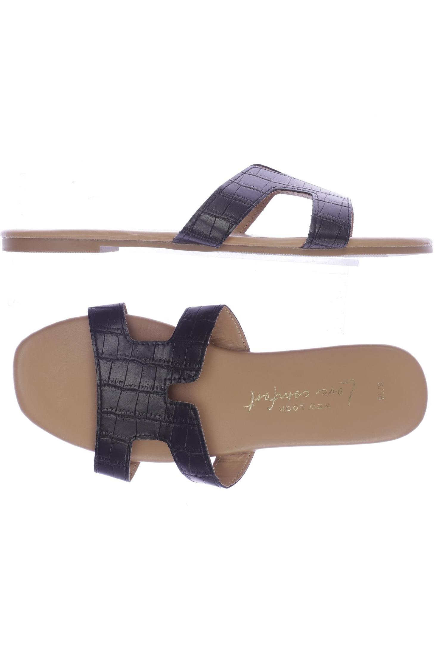 

New Look Damen Sandale, schwarz