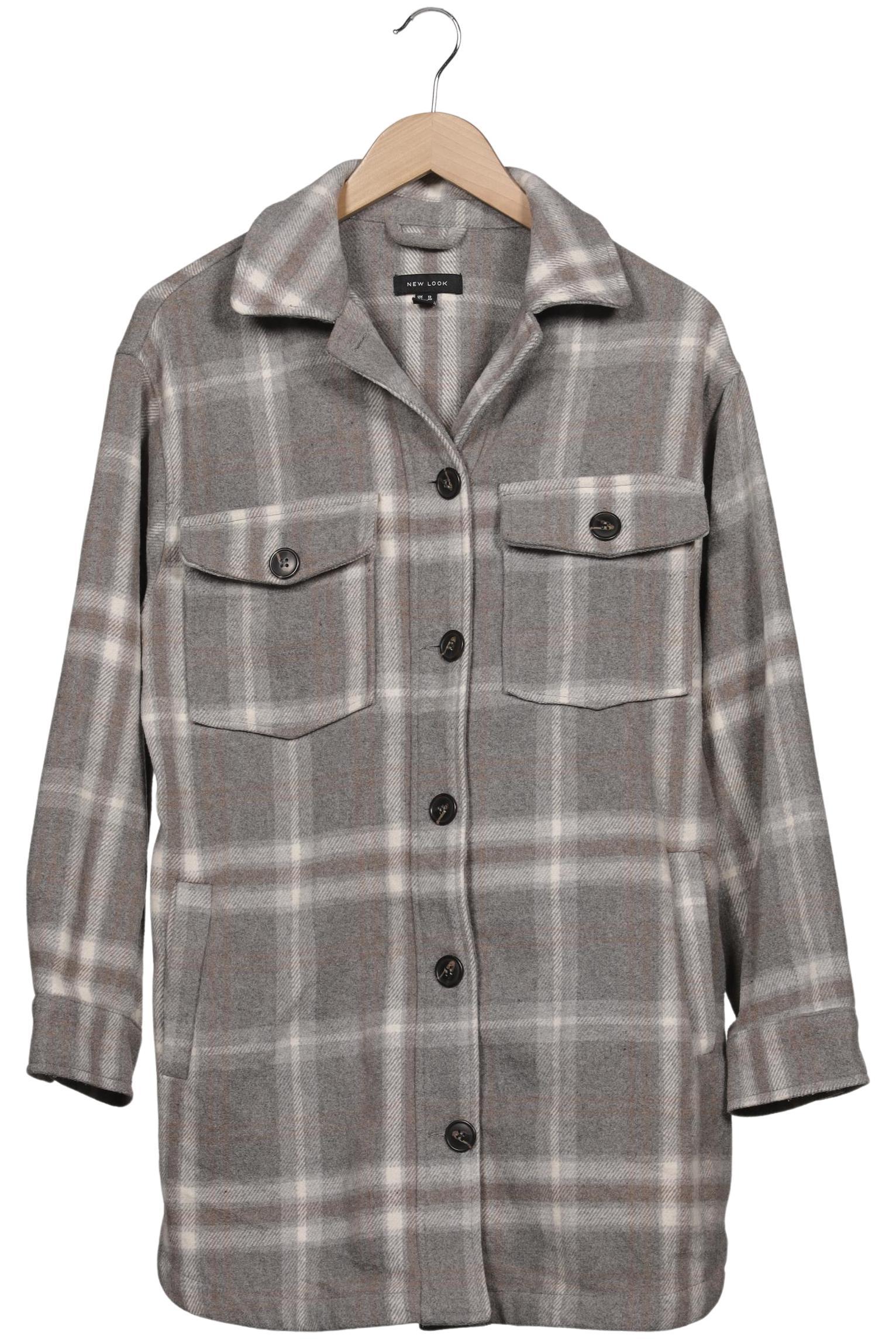 

New Look Damen Jacke, grau, Gr. 40