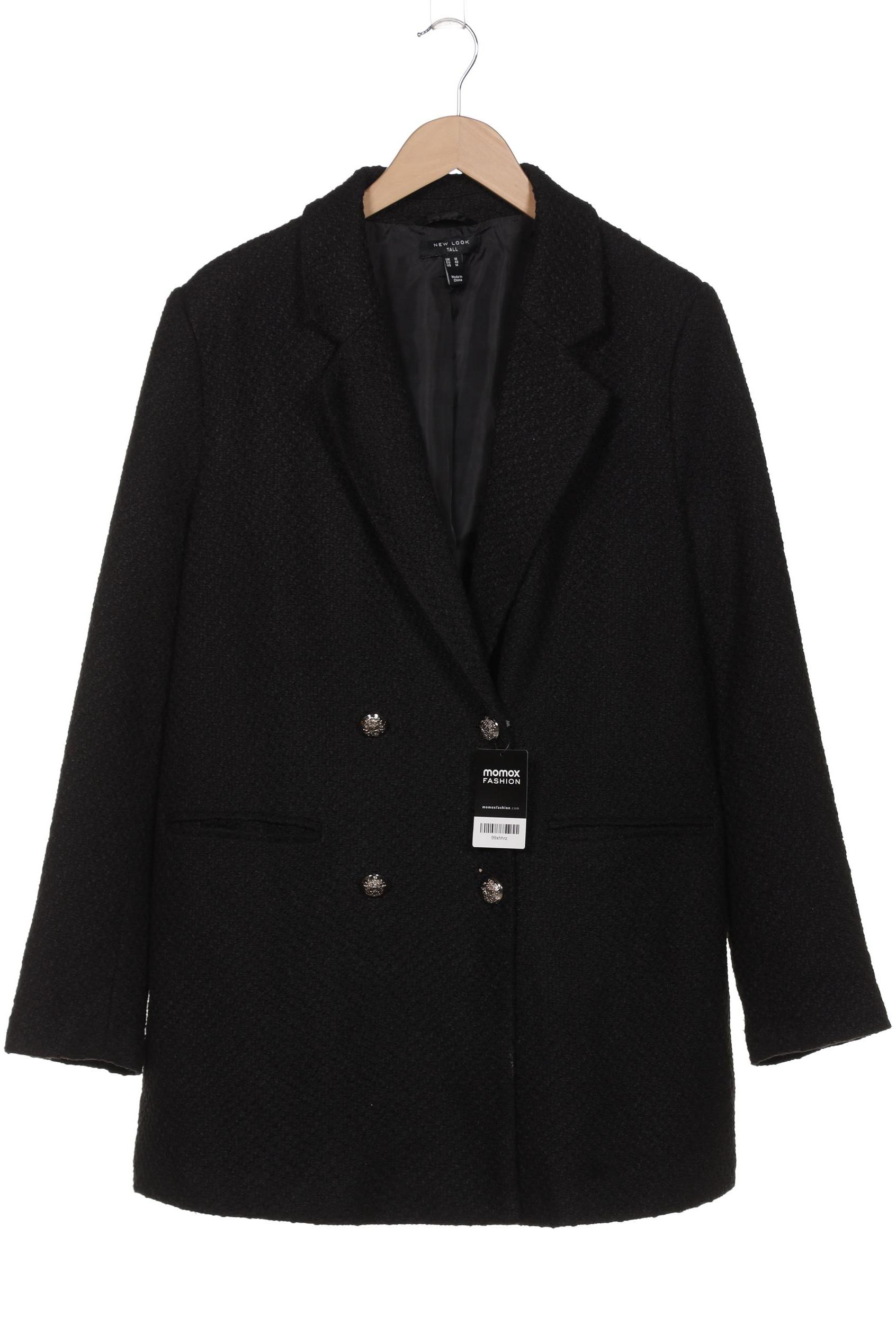 

New Look Damen Mantel, schwarz, Gr. 46