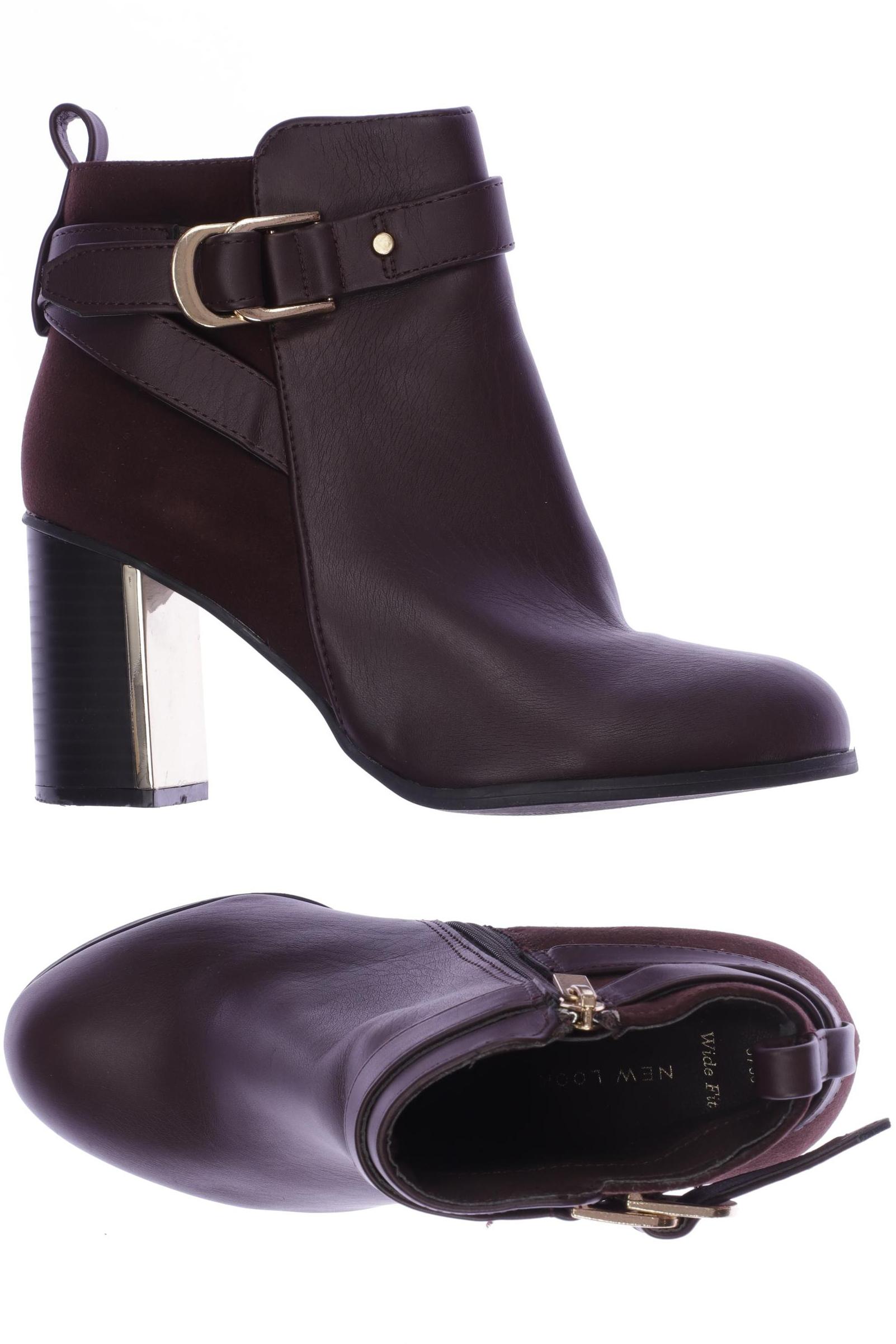 

New Look Damen Stiefelette, bordeaux, Gr. 38