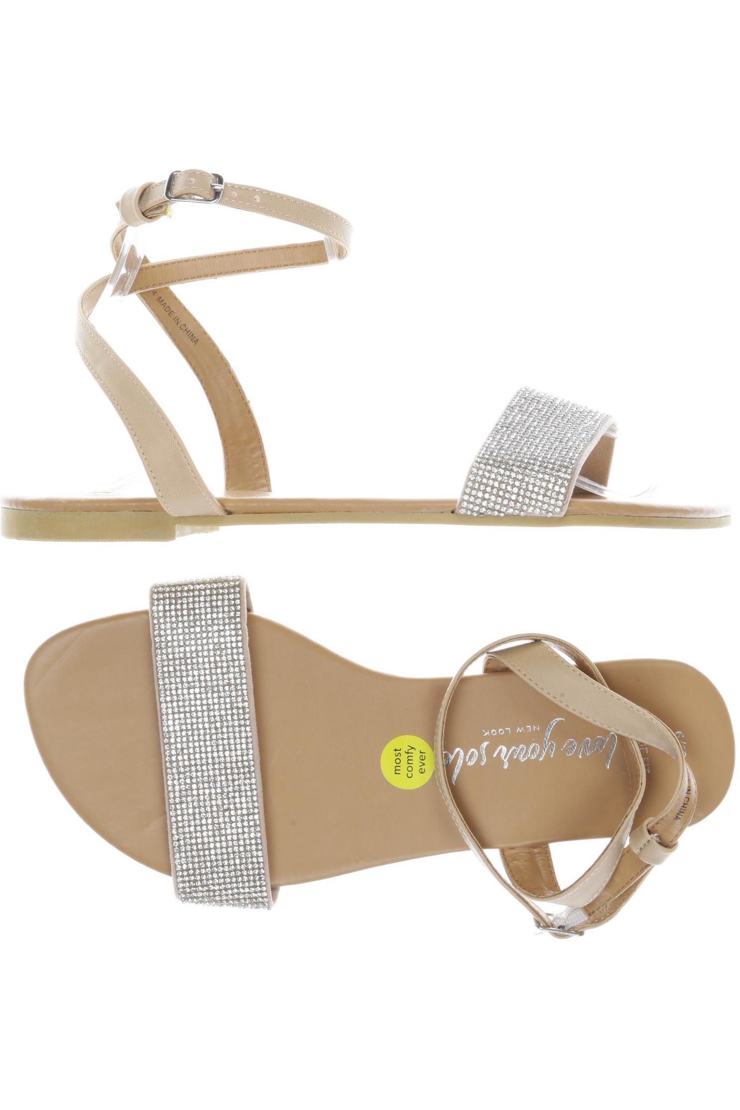 

New Look Damen Sandale, silber, Gr. 39