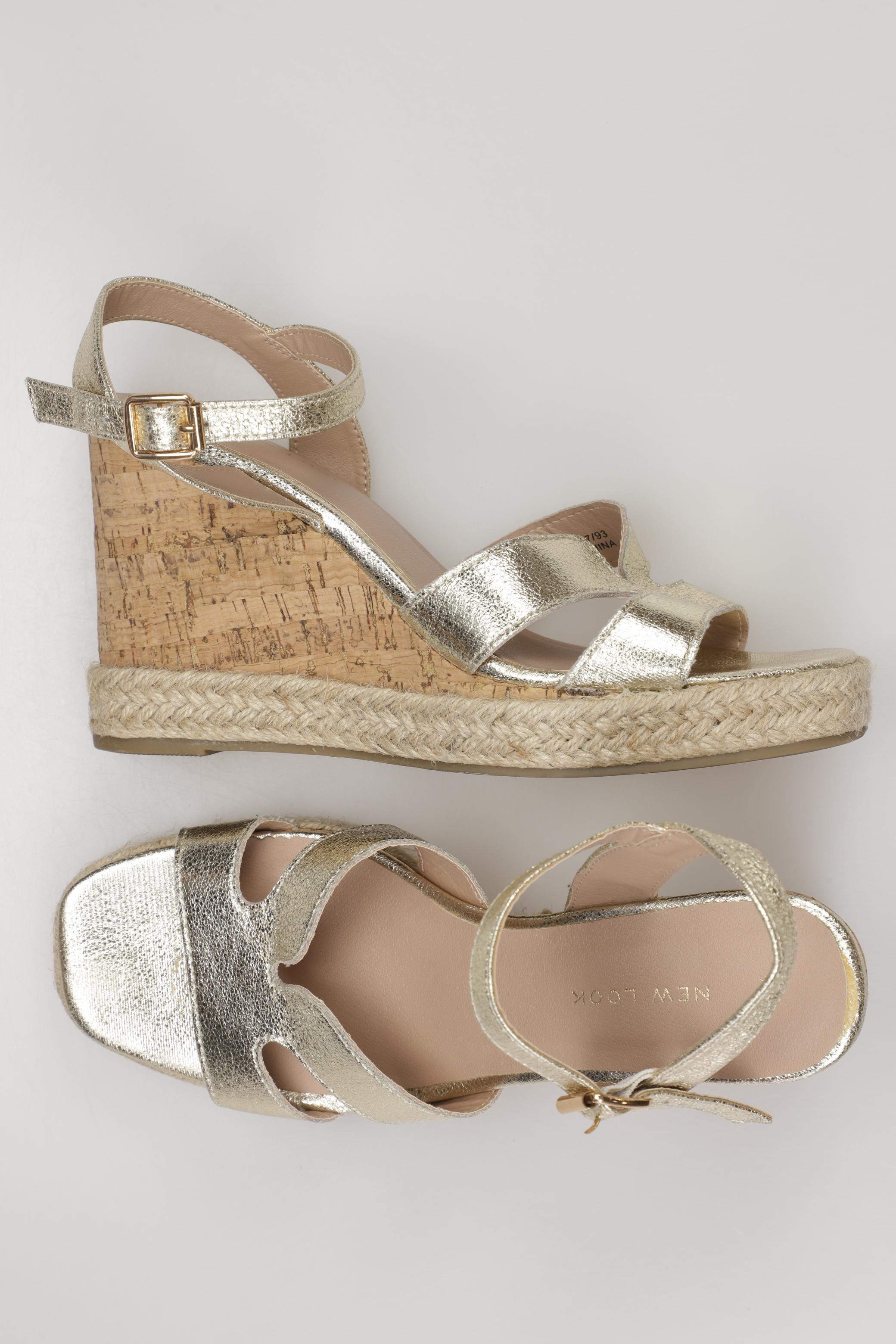 

New Look Damen Sandale, gold, Gr. 38