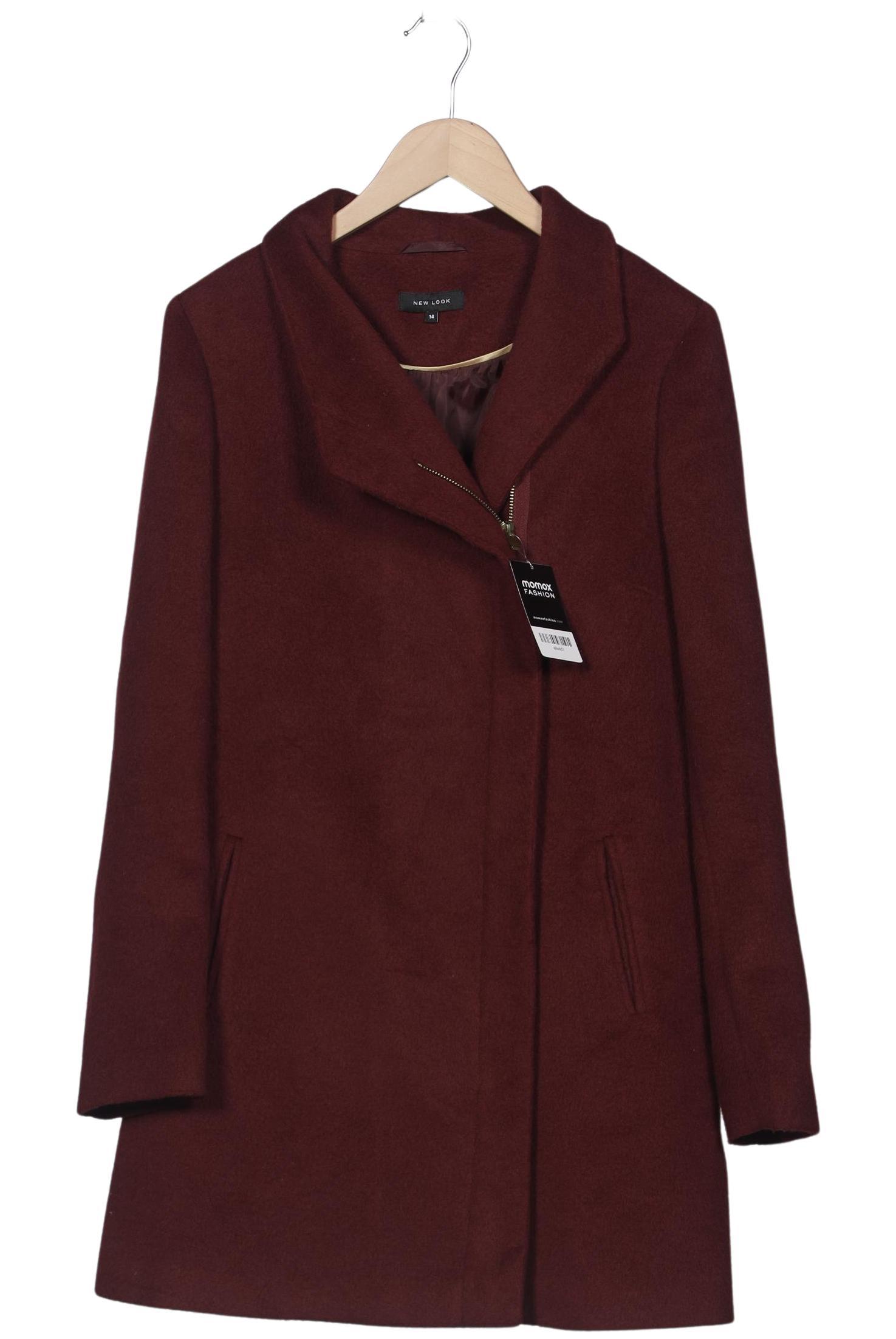 

New Look Damen Mantel, bordeaux, Gr. 14