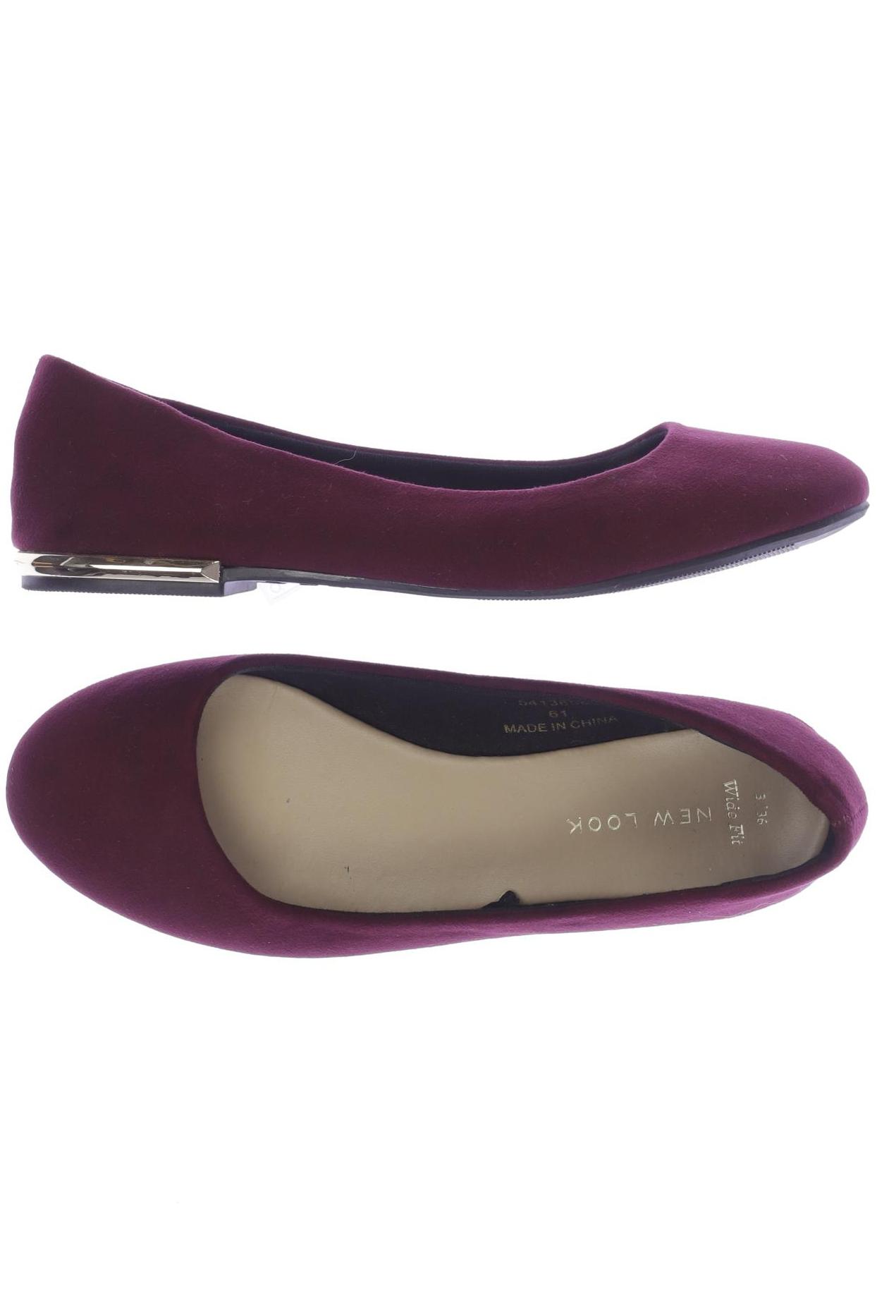 

New Look Damen Ballerinas, bordeaux, Gr. 36