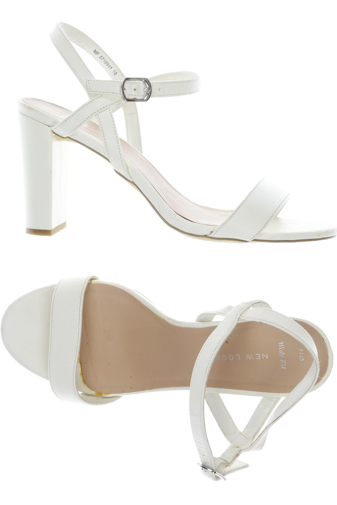 

New Look Damen Sandale, weiß, Gr. 40