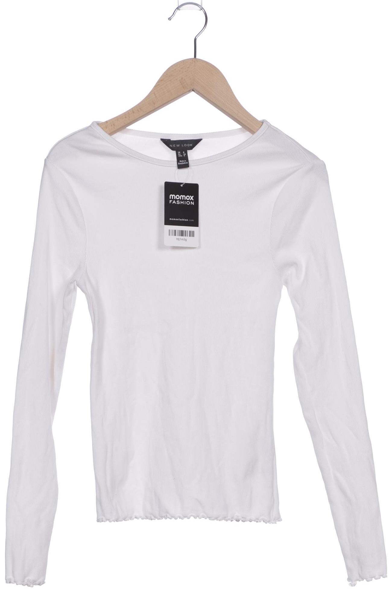 

New Look Damen Langarmshirt, weiß, Gr. 36