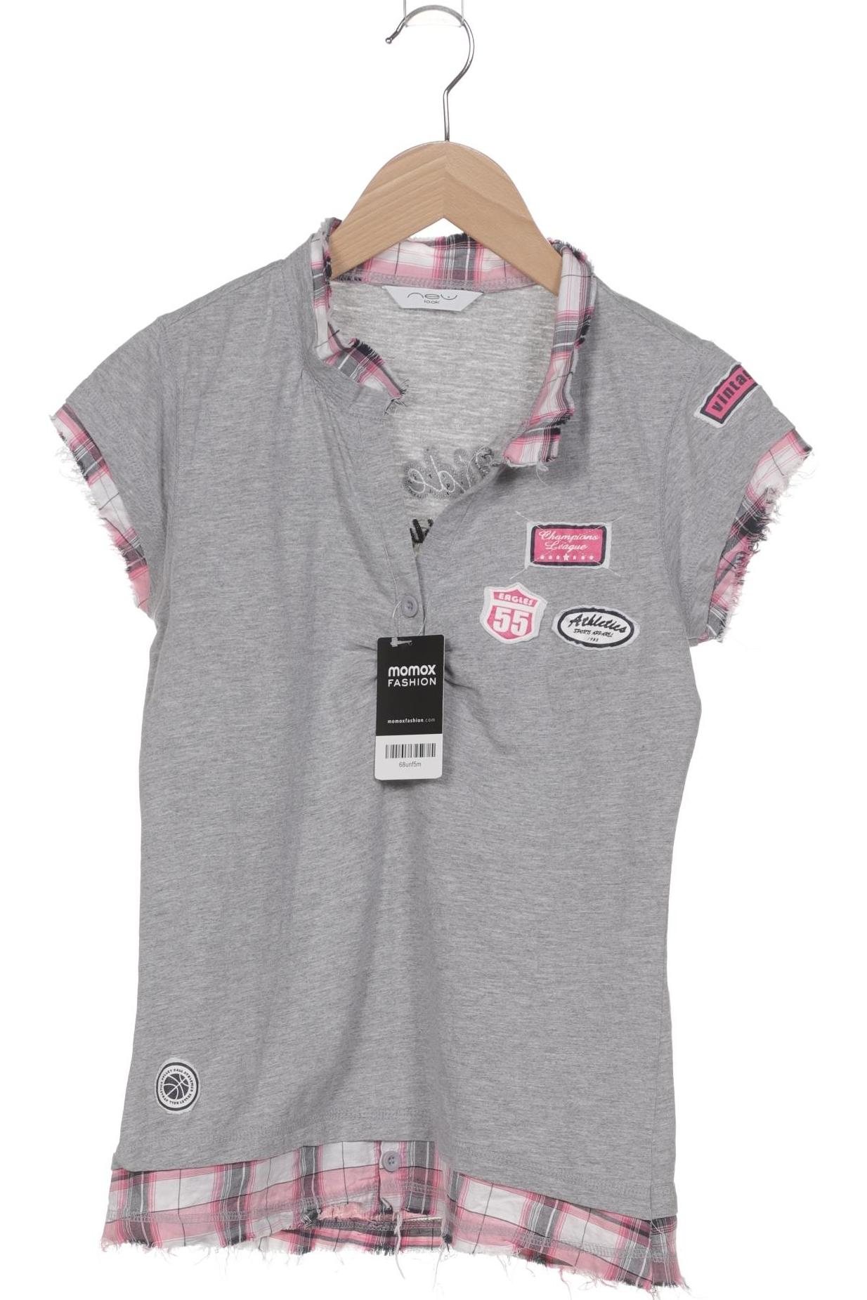 

New Look Damen Poloshirt, grau, Gr. 38