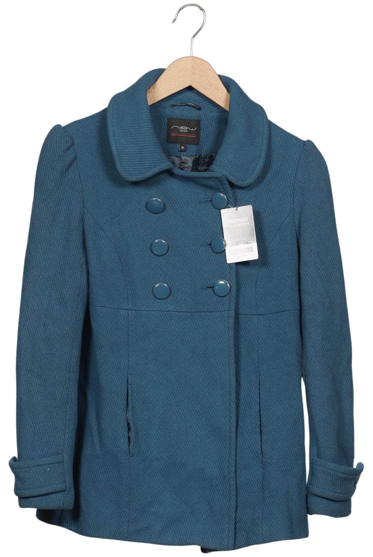 

New Look Damen Mantel, türkis, Gr. 38
