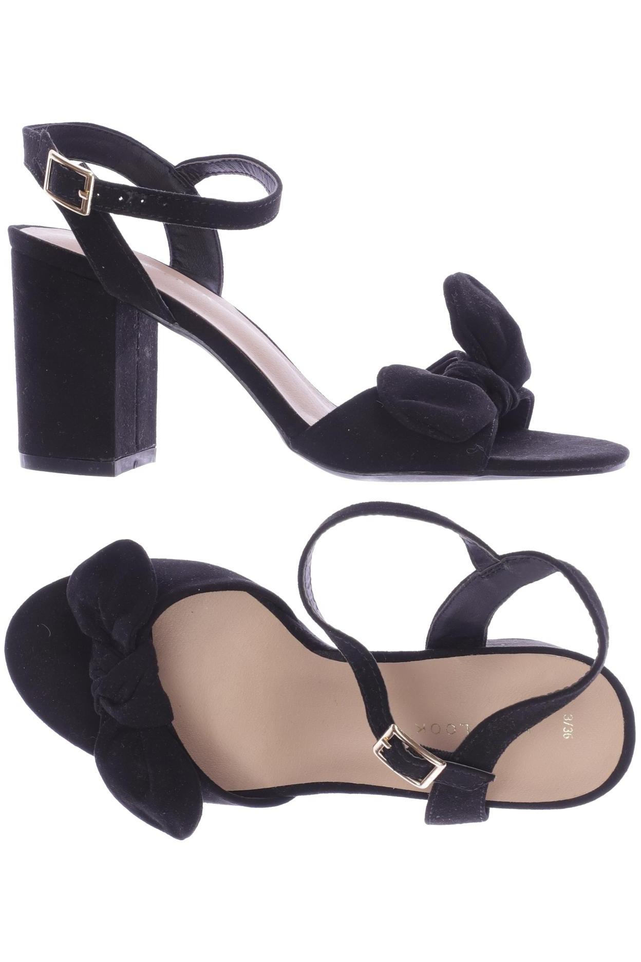 

New Look Damen Sandale, schwarz