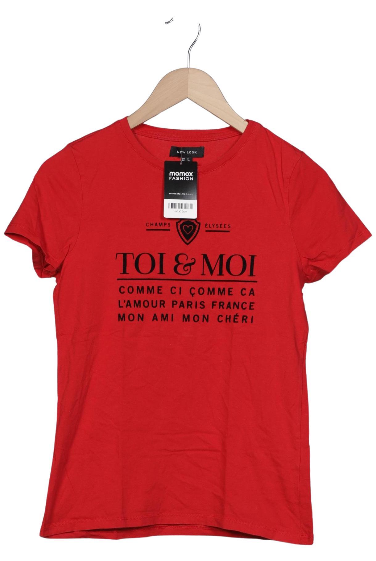 

New Look Damen T-Shirt, rot, Gr. 36