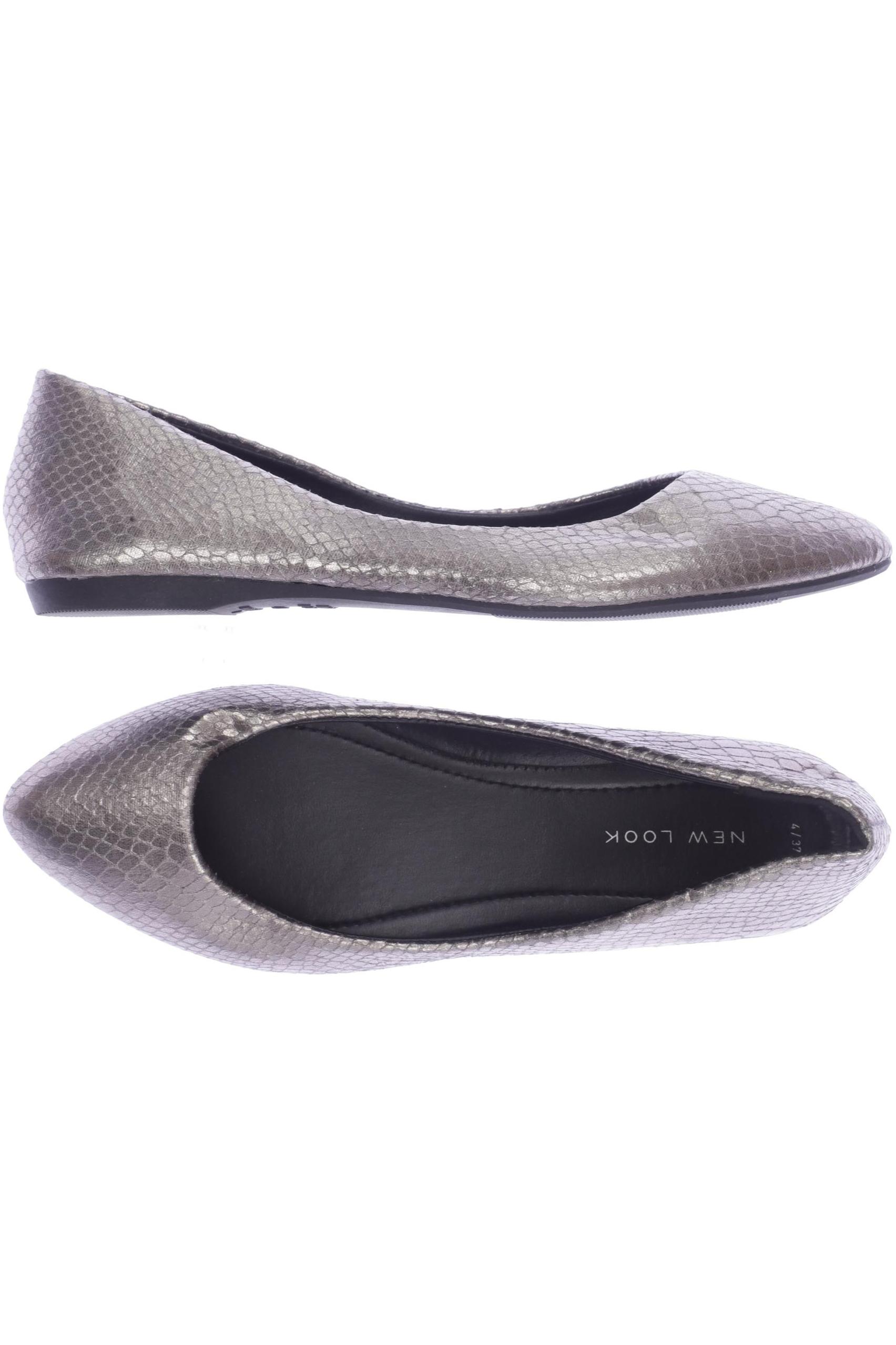 

New Look Damen Ballerinas, silber, Gr. 37