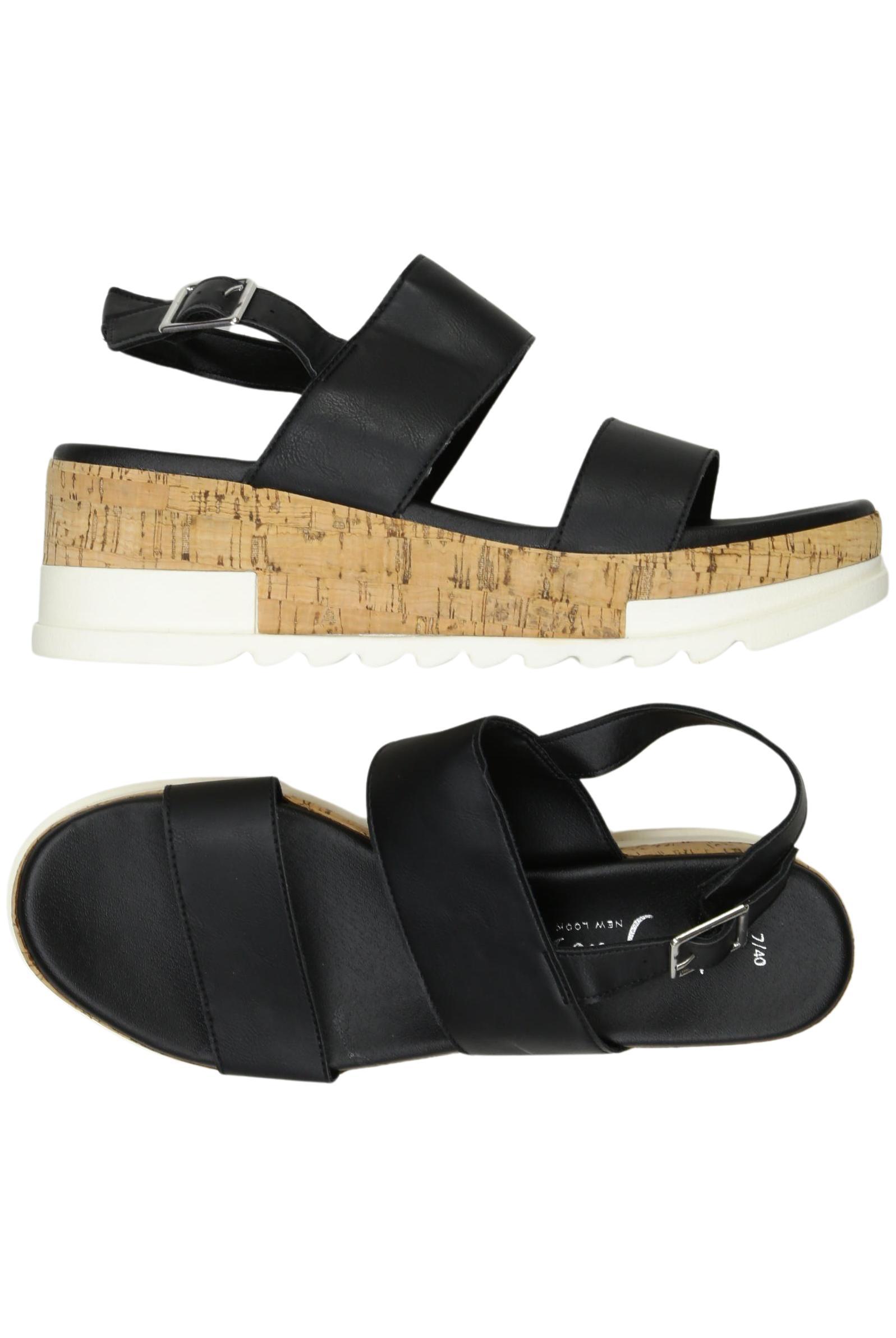 

New Look Damen Sandale, schwarz, Gr. 40
