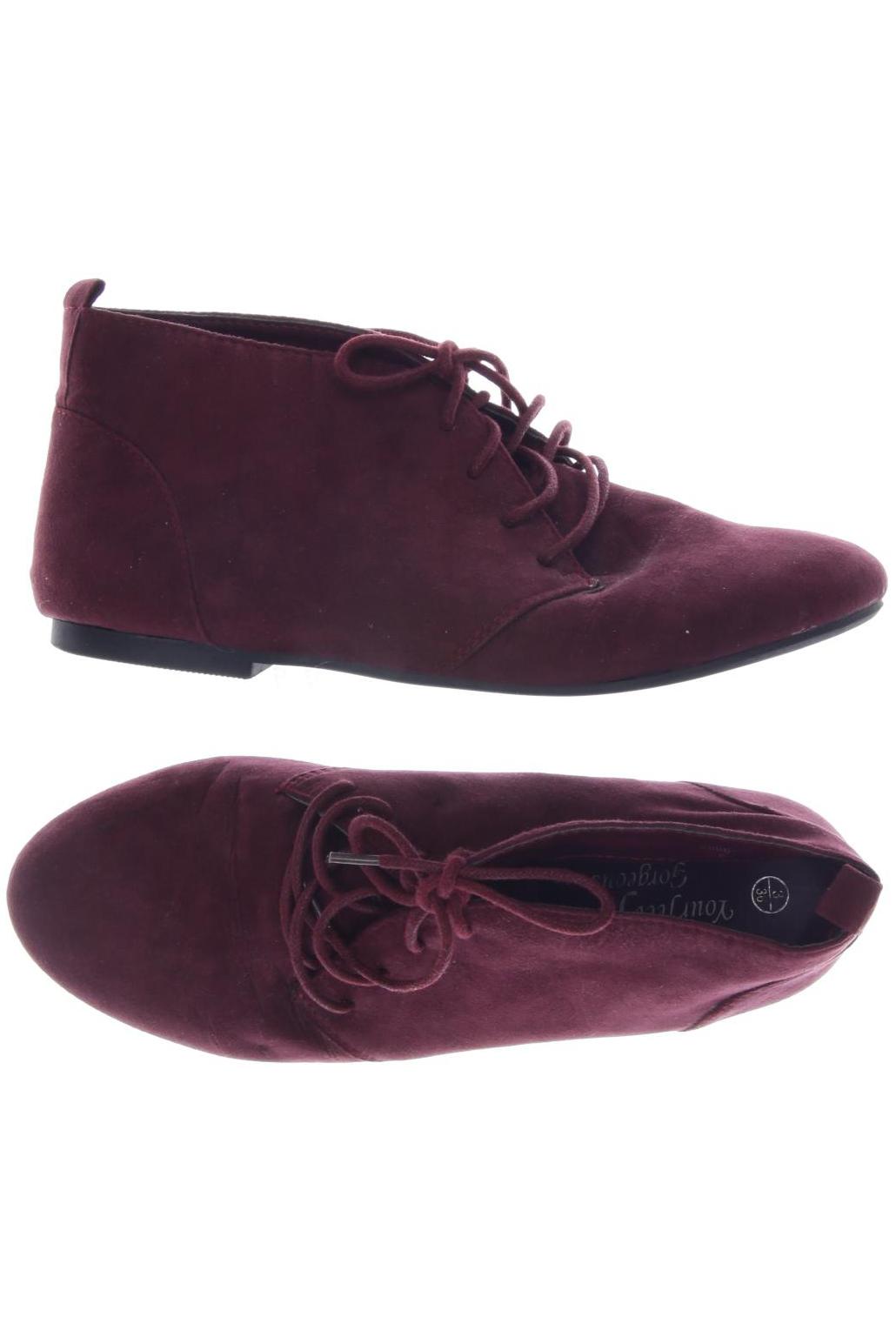 

New Look Damen Stiefelette, bordeaux, Gr. 36